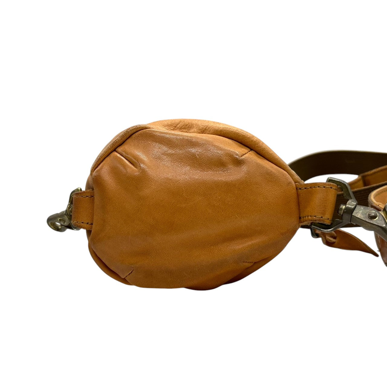 【Butler Verner Sails】バトラーバーナーセイルズ ショルダーバッグ ドラムバッグ 筒形 斜め掛け可 本革 レザー キャメル ブラウン系 日本製 メンズ レディース ユニセックス カジュアル ヴィンテージ風 人気モデル クリーニング済み s74