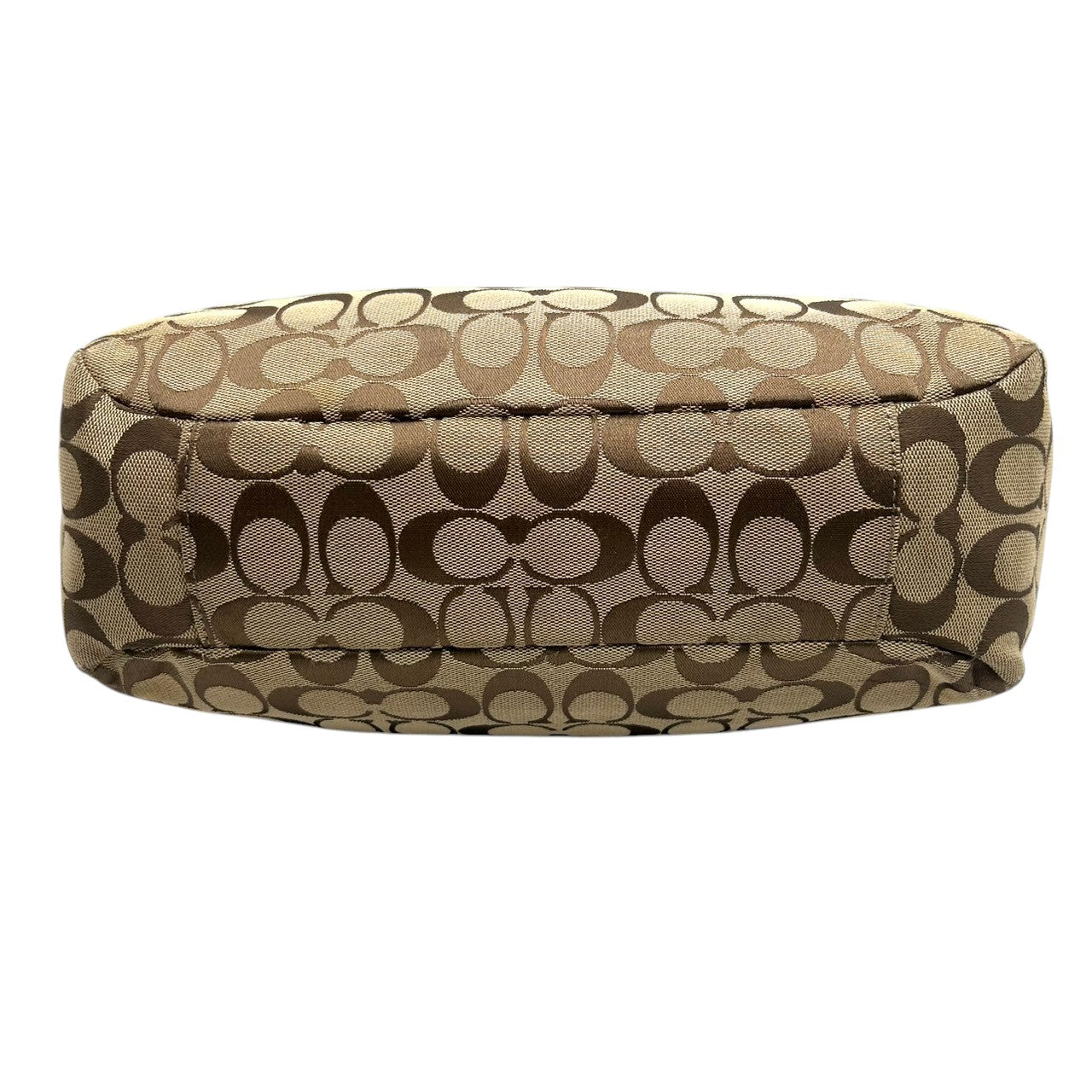 コーチ トートバッグ シグネチャー キャンバス レザー ブラウン F15146 A4収納可 肩掛け ワンショルダー 通勤 通学 レディース ハンドバッグ チャーム付き エレガント クラシックデザイン クリーニング済み s63