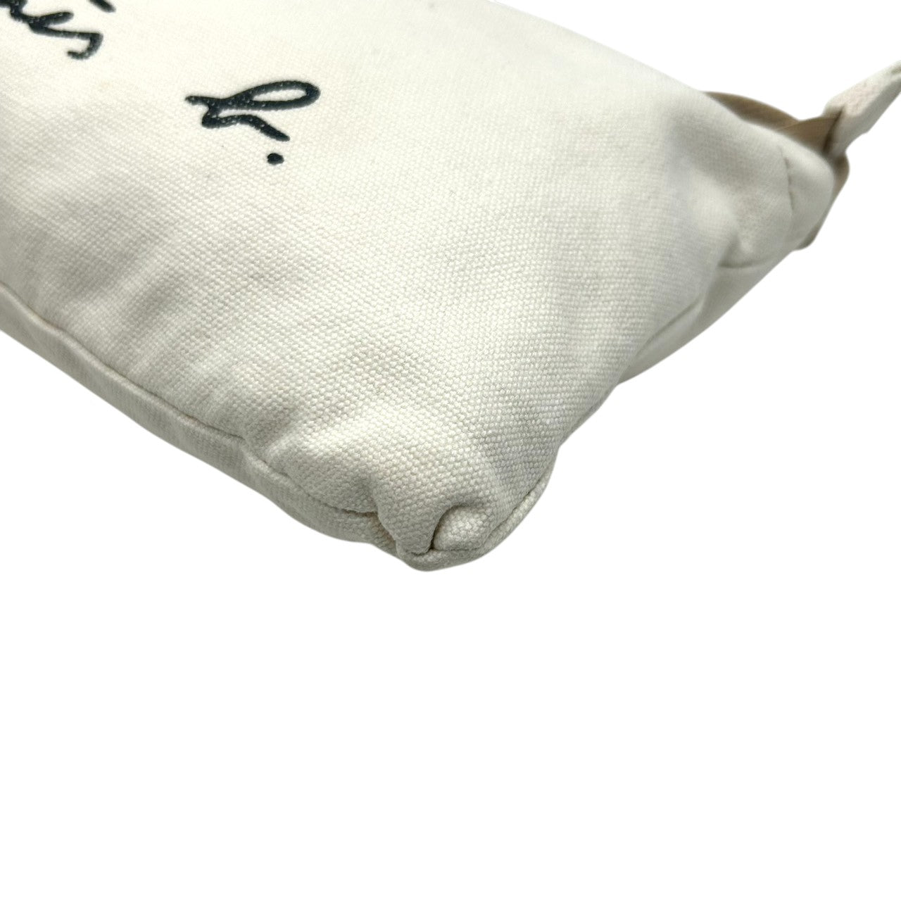 【美品】アニエスベー ショルダーバッグ キャンバス ロゴ アイボリー ポシェット サコッシュ 斜め掛け可 レディース コンパクト 軽量 カジュアル シンプルデザイン ミニバッグ お出かけ デイリーユース クリーニング済み s63