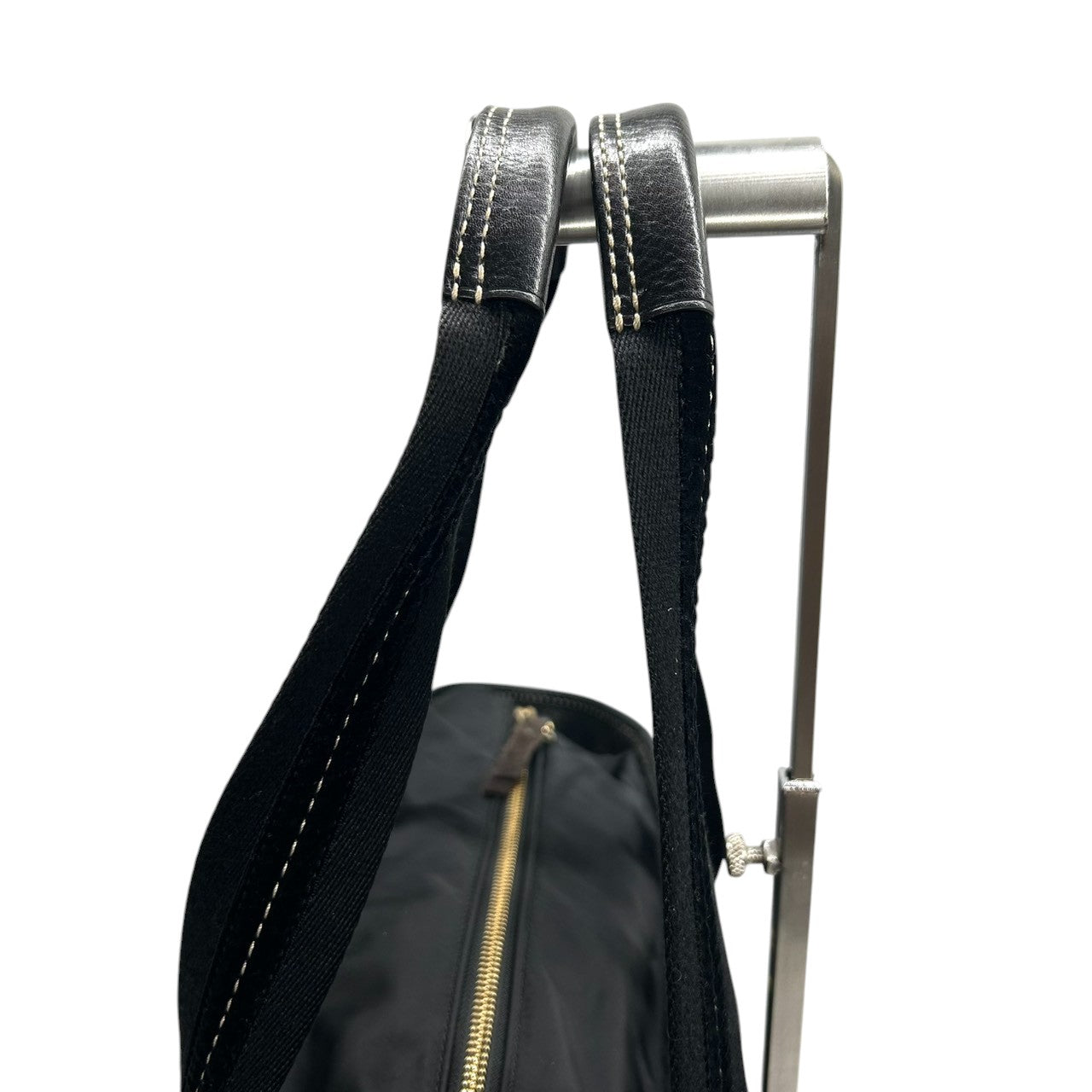 【美品】コーチ トートバッグ ハンプトンズ ウィークエンド 10102 ナイロン レザー ブラック 2WAY ビジネスバッグ A4収納可 大容量 斜め掛け可 メンズ 通勤 通学 旅行 チャーム付き クリーニング済み s57