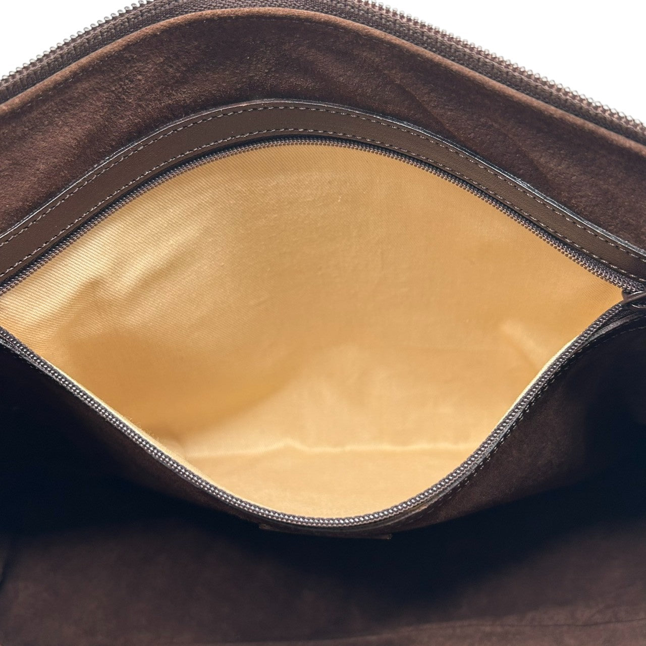 ヒロフ ショルダーバッグ Hロゴ レザー 本革 ダークブラウン ハンドバッグ A4収納可 レディース ビジネス 通勤 フォーマル 大容量 デイリーユース シンプル エレガント イタリア製 上質レザー クリーニング済み 自立可 s44