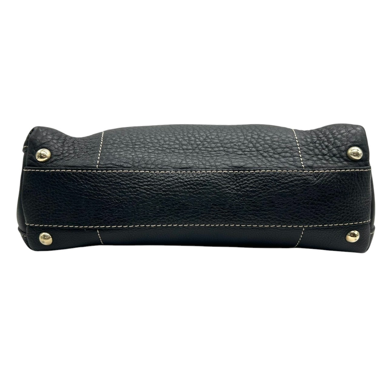 フルラ 2WAY ハンドバッグ ショルダーバッグ レザー 型押しレザー ブラック ホワイト バイカラー ターンロック レディース エレガント フォーマル イタリア製 上品 高級感 通勤 お出かけ クリーニング済み 自立可 s40