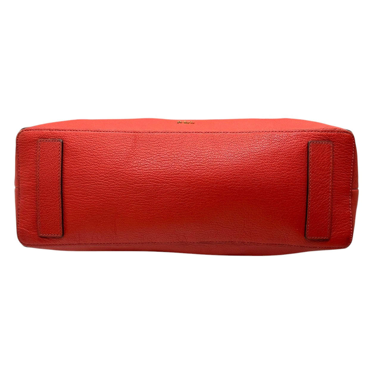 【美品】ローレンラルフローレン ハンドバッグ レザー 本革 レッド ワンショルダー A4収納可 大容量 ホーボーバッグ 肩掛け RLLロゴ レディース エレガント カジュアル シボ革 ゴールド金具 クリーニング済み s86