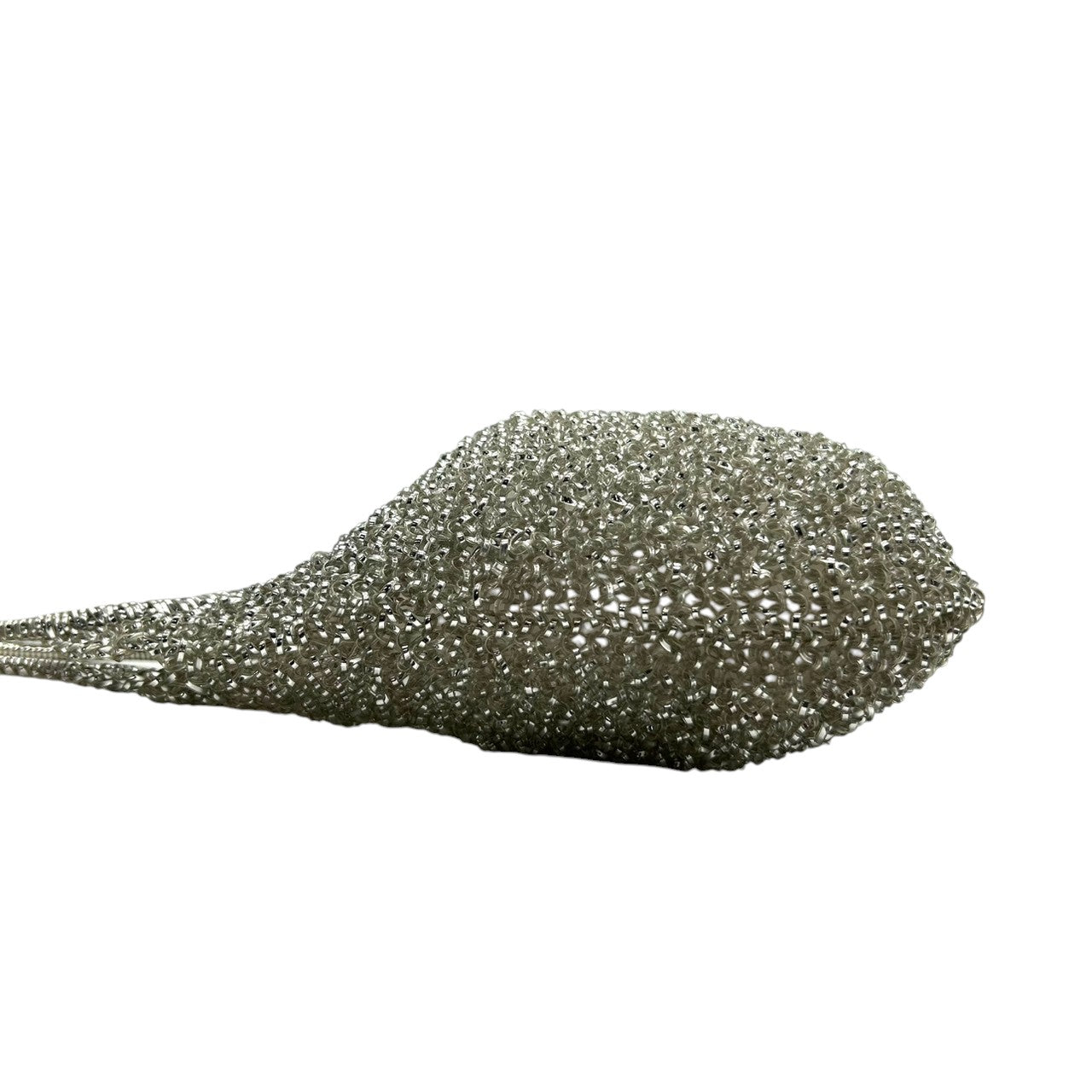 【新品同様】アンテプリマ ワイヤーバッグ スタンダード ラウンド ハンドバッグ シルバー ワンショルダー 肩掛け レディース リングロゴ ラインストーン パーティーバッグ エレガント フォーマル キラキラ クリーニング済み M