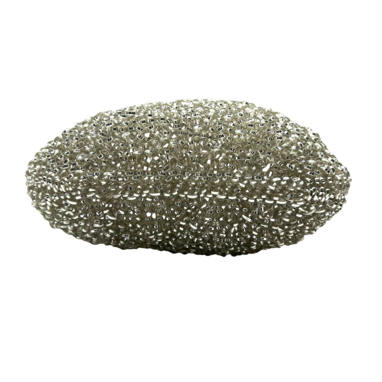 【新品同様】アンテプリマ ワイヤーバッグ スタンダード ラウンド ハンドバッグ シルバー ワンショルダー 肩掛け レディース リングロゴ ラインストーン パーティーバッグ エレガント フォーマル キラキラ クリーニング済み M