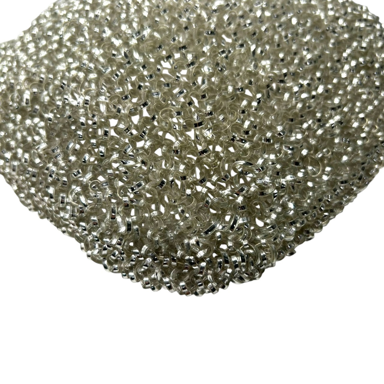 【新品同様】アンテプリマ ワイヤーバッグ スタンダード ラウンド ハンドバッグ シルバー ワンショルダー 肩掛け レディース リングロゴ ラインストーン パーティーバッグ エレガント フォーマル キラキラ クリーニング済み M