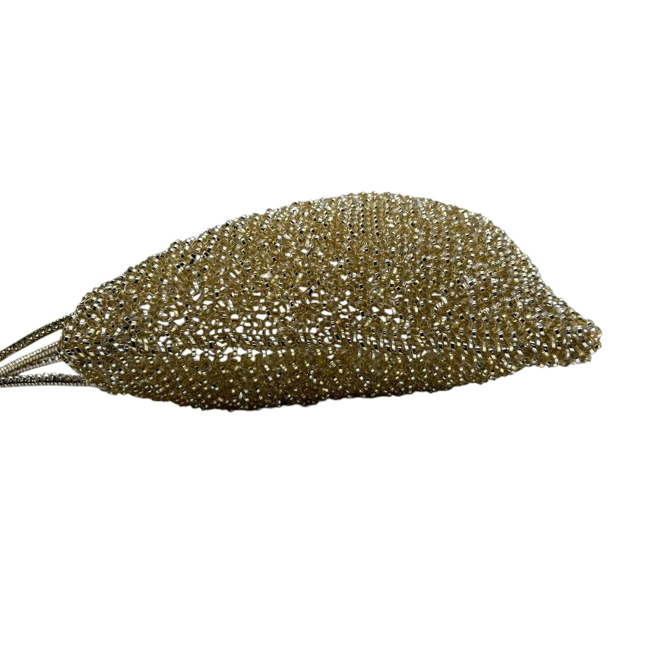 【新品同様】アンテプリマ ワイヤーバッグ スタンダード スクエア ハンドバッグ ゴールド レディース パーティーバッグ リングロゴ ラインストーン エレガント フォーマル キラキラ シャンパンゴールドカラー クリーニング済み M