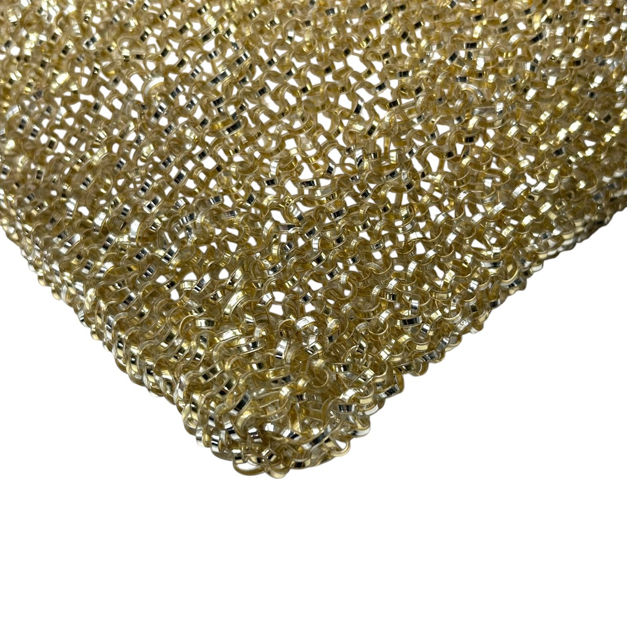 【新品同様】アンテプリマ ワイヤーバッグ スタンダード スクエア ハンドバッグ ゴールド レディース パーティーバッグ リングロゴ ラインストーン エレガント フォーマル キラキラ シャンパンゴールドカラー クリーニング済み M