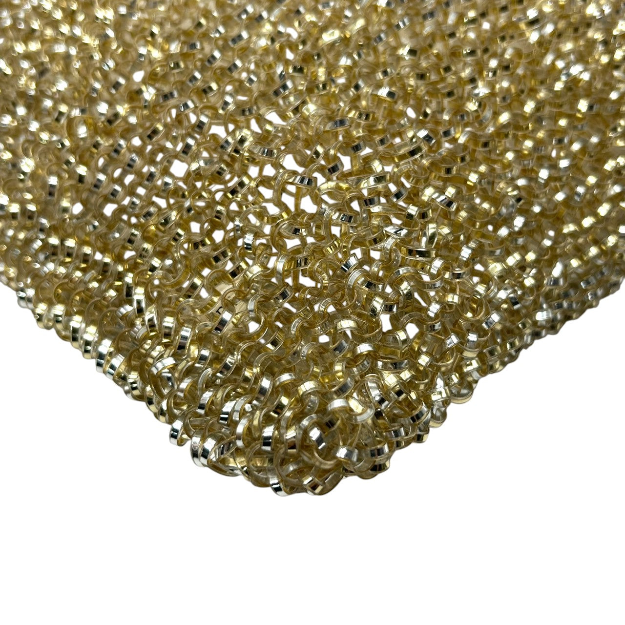 【新品同様】アンテプリマ ワイヤーバッグ スタンダード スクエア ハンドバッグ ゴールド レディース パーティーバッグ リングロゴ ラインストーン エレガント フォーマル キラキラ シャンパンゴールドカラー クリーニング済み M