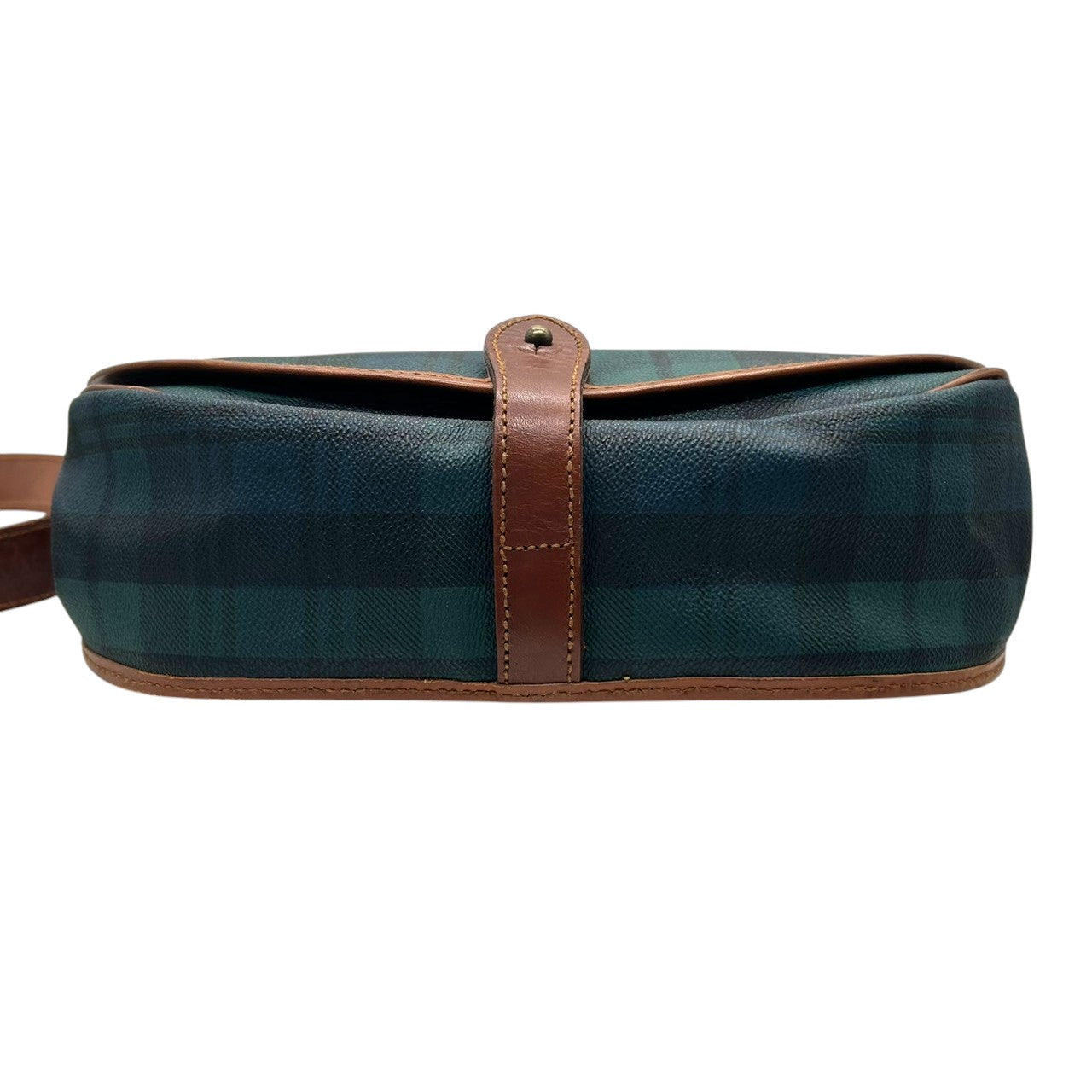 polo ralphlaurent ポロ ラルフローレン ショルダーバッグ PVC レザー タータンチェック グリーン フラップ 斜め掛け可 レディース メンズ ユニセックス ヴィンテージ ビンテージ M