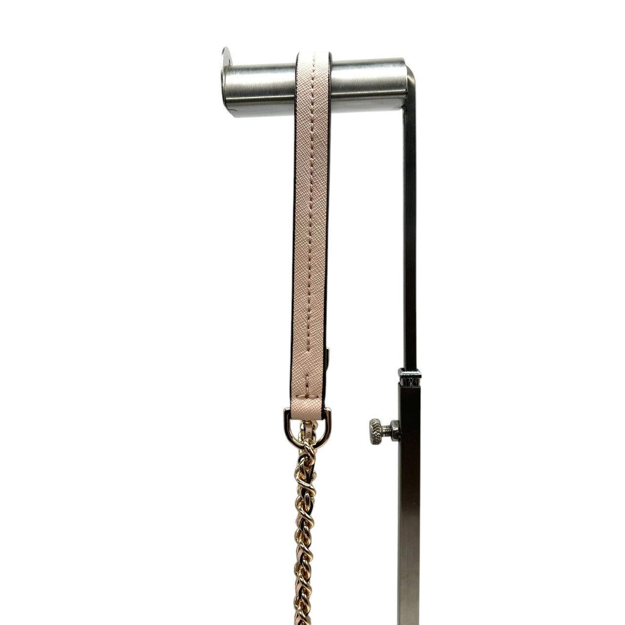 【美品】トリーバーチ チェーンショルダーバッグ PVCレザー ピンク ブラック バイカラー 斜め掛け可 ウォレットバッグ フラップ レディース パーティー エレガント フェミニン ゴールドチェーン ロゴプレート クリーニング済み 自立可 s81