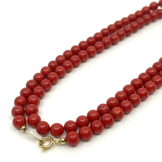 ネックレス 珊瑚（コーラル）【中古】 レディース