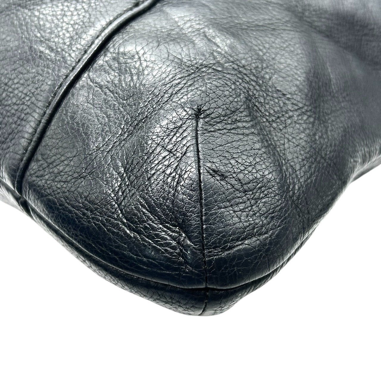 コーチ 2WAY ショルダーバッグ F34511 ペブルドレザー 本革 ブラック A4収納可 大容量 斜め掛け可 レディース ハンドバッグ ビジネス 通勤 通学 ロゴチャーム付き シンプルデザイン クリーニング済み U1