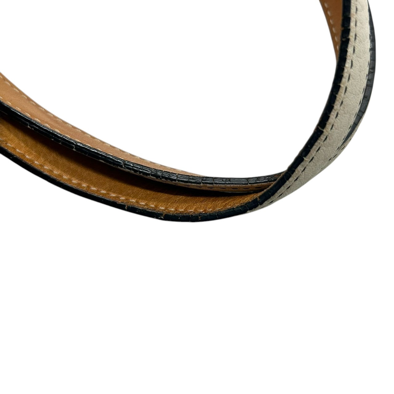 コーチ トートバッグ 9605 レザー 本革 ホワイト ブラック バイカラー A4収納可 大容量 ワンショルダー 肩掛け レディース ハンドバッグ チャーム付き ステッチデザイン クラシック ヴィンテージ クリーニング済み 自立可 s53