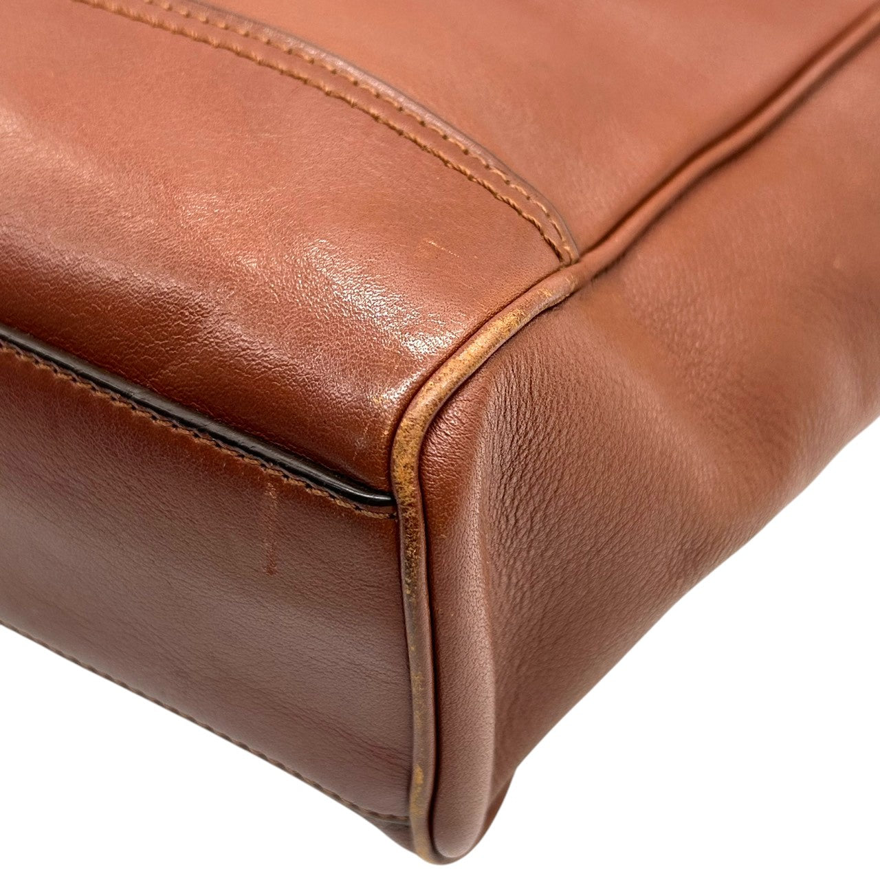 コーチ 2WAY トートバッグ ハンドバッグ ショルダーバッグ レザー 本革 ブラウン 斜め掛け可 タッセルチャーム付き レディース ミニトート コンパクト 通勤 カジュアル エレガント ロゴプレート 上質レザー 自立可 クリーニング済み s53