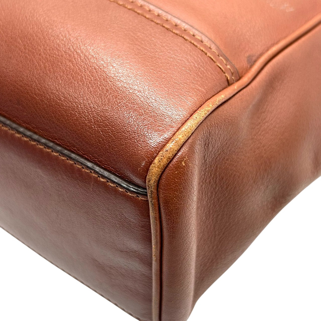 コーチ 2WAY トートバッグ ハンドバッグ ショルダーバッグ レザー 本革 ブラウン 斜め掛け可 タッセルチャーム付き レディース ミニトート コンパクト 通勤 カジュアル エレガント ロゴプレート 上質レザー 自立可 クリーニング済み s53