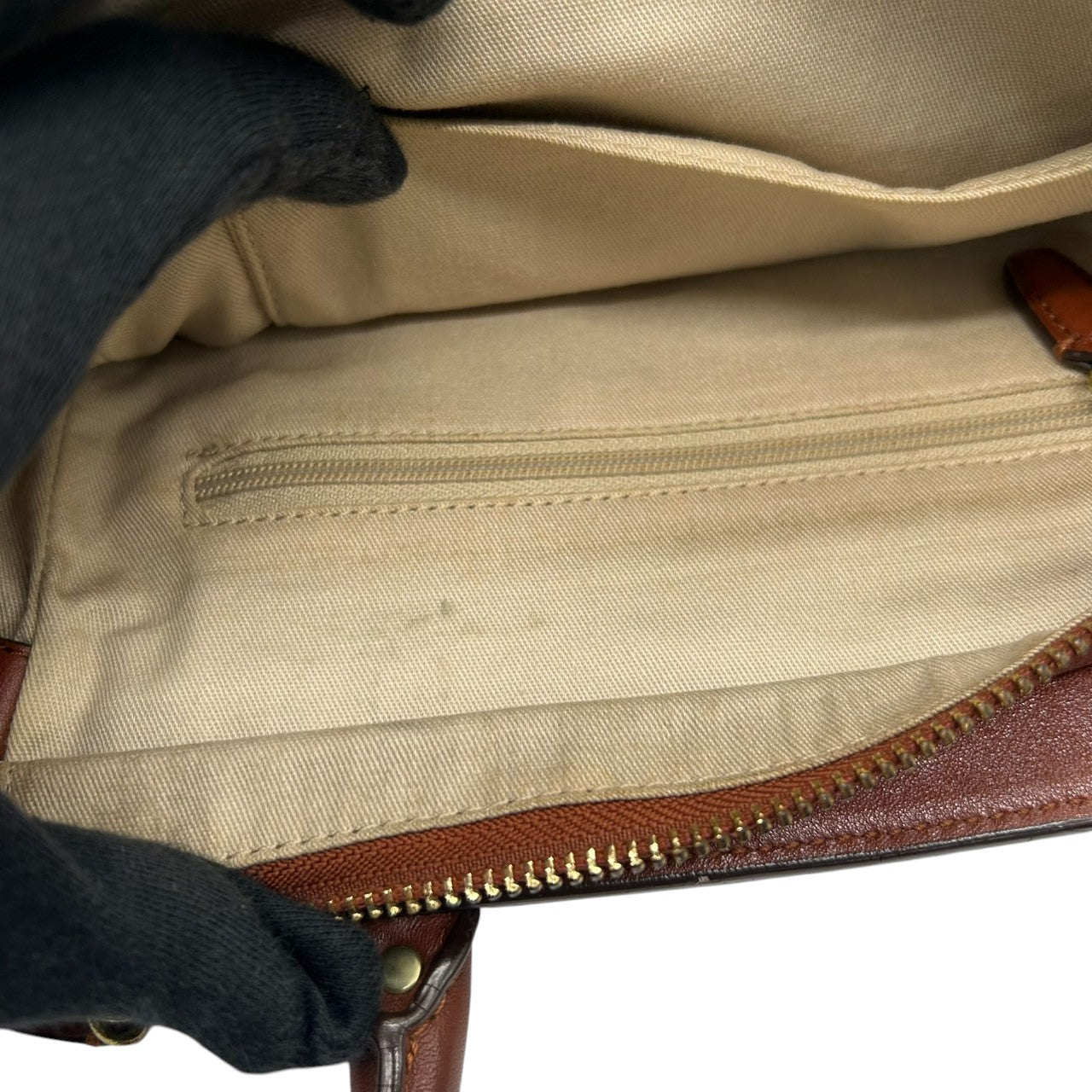 コーチ 2WAY トートバッグ ハンドバッグ ショルダーバッグ レザー 本革 ブラウン 斜め掛け可 タッセルチャーム付き レディース ミニトート コンパクト 通勤 カジュアル エレガント ロゴプレート 上質レザー 自立可 クリーニング済み s53