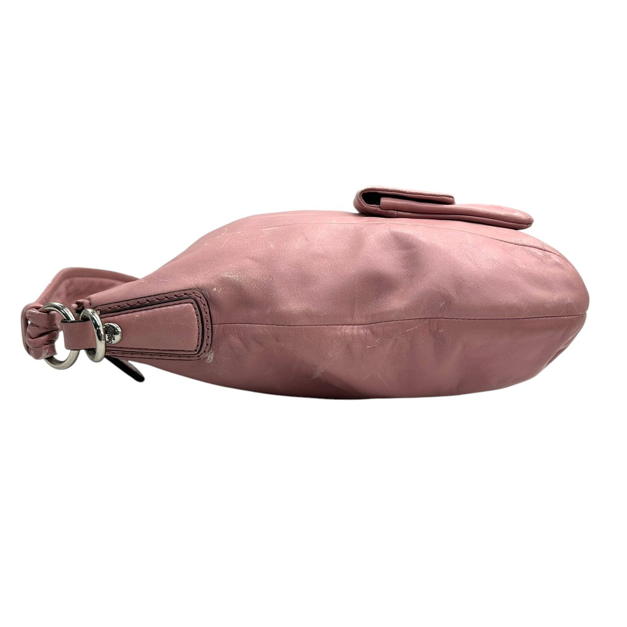 コーチ 2WAY ショルダーバッグ 14783 レザー 本革 ピンク A4収納可 大容量 斜め掛け可 レディース ハンドバッグ ターンロック フェミニン エレガント 通勤 通学 チャーム付き ロゴ クリーニング済み s53