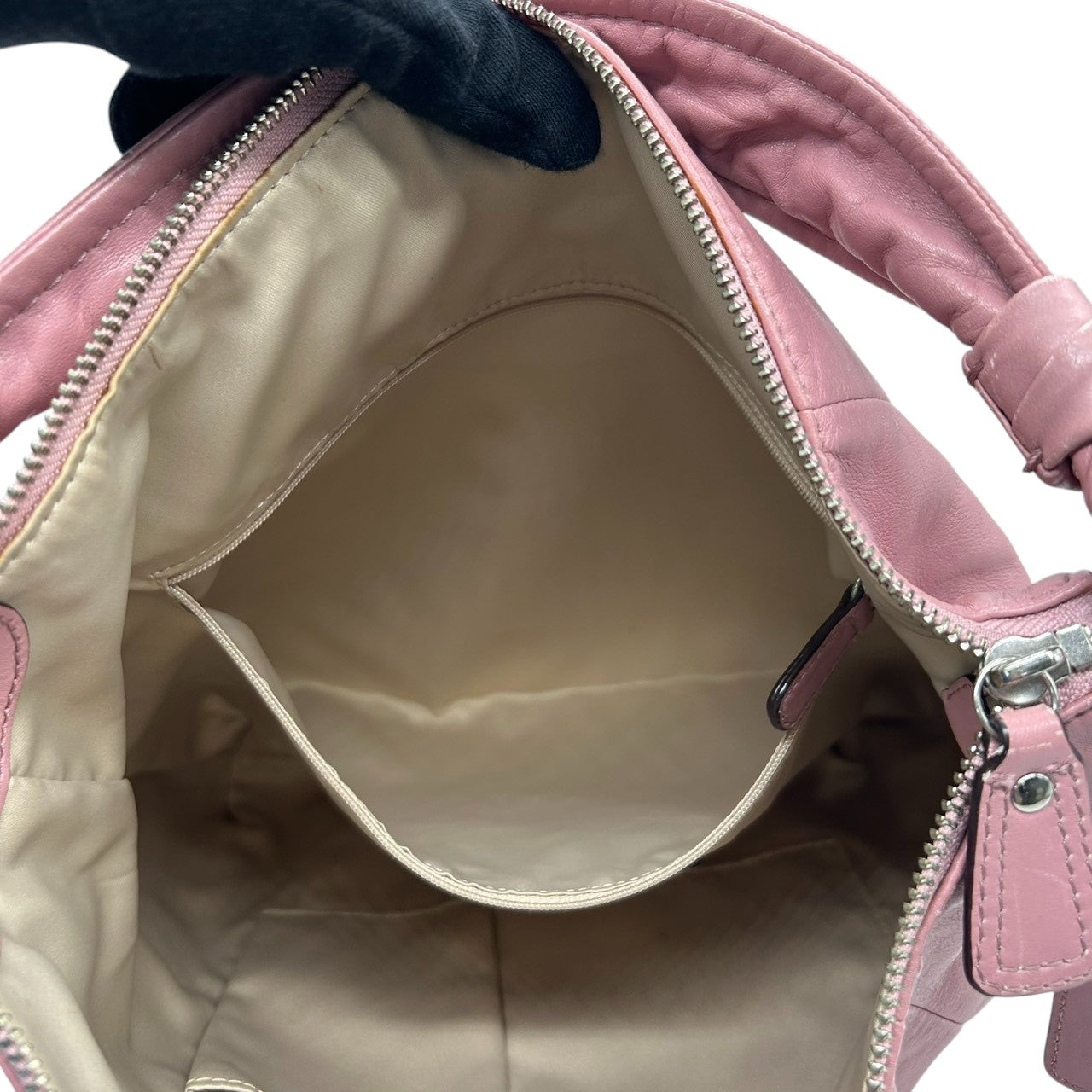 コーチ 2WAY ショルダーバッグ 14783 レザー 本革 ピンク A4収納可 大容量 斜め掛け可 レディース ハンドバッグ ターンロック フェミニン エレガント 通勤 通学 チャーム付き ロゴ クリーニング済み s53