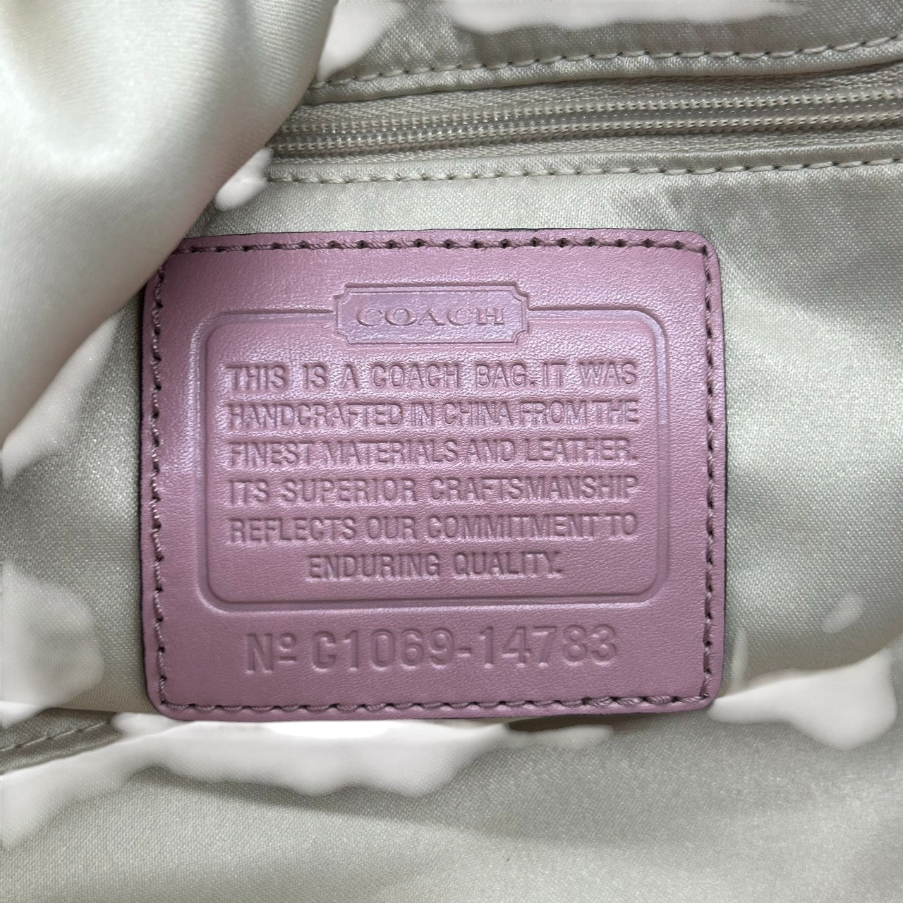 コーチ 2WAY ショルダーバッグ 14783 レザー 本革 ピンク A4収納可 大容量 斜め掛け可 レディース ハンドバッグ ターンロック フェミニン エレガント 通勤 通学 チャーム付き ロゴ クリーニング済み s53