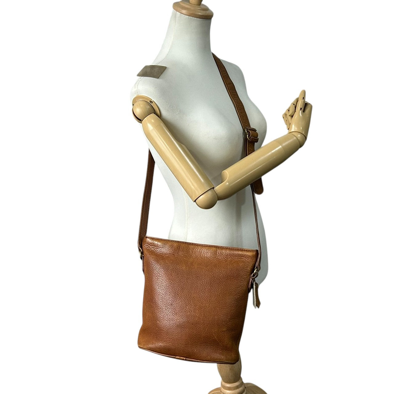 オールドコーチ ショルダーバッグ 4907 ヴィンテージ グラブタンレザー 本革 ブラウン バケツ型 斜め掛け可 レディース メンズ ユニセックス 90年代 USA製 クラシックデザイン チャーム付き レトロ COACH vintage s53