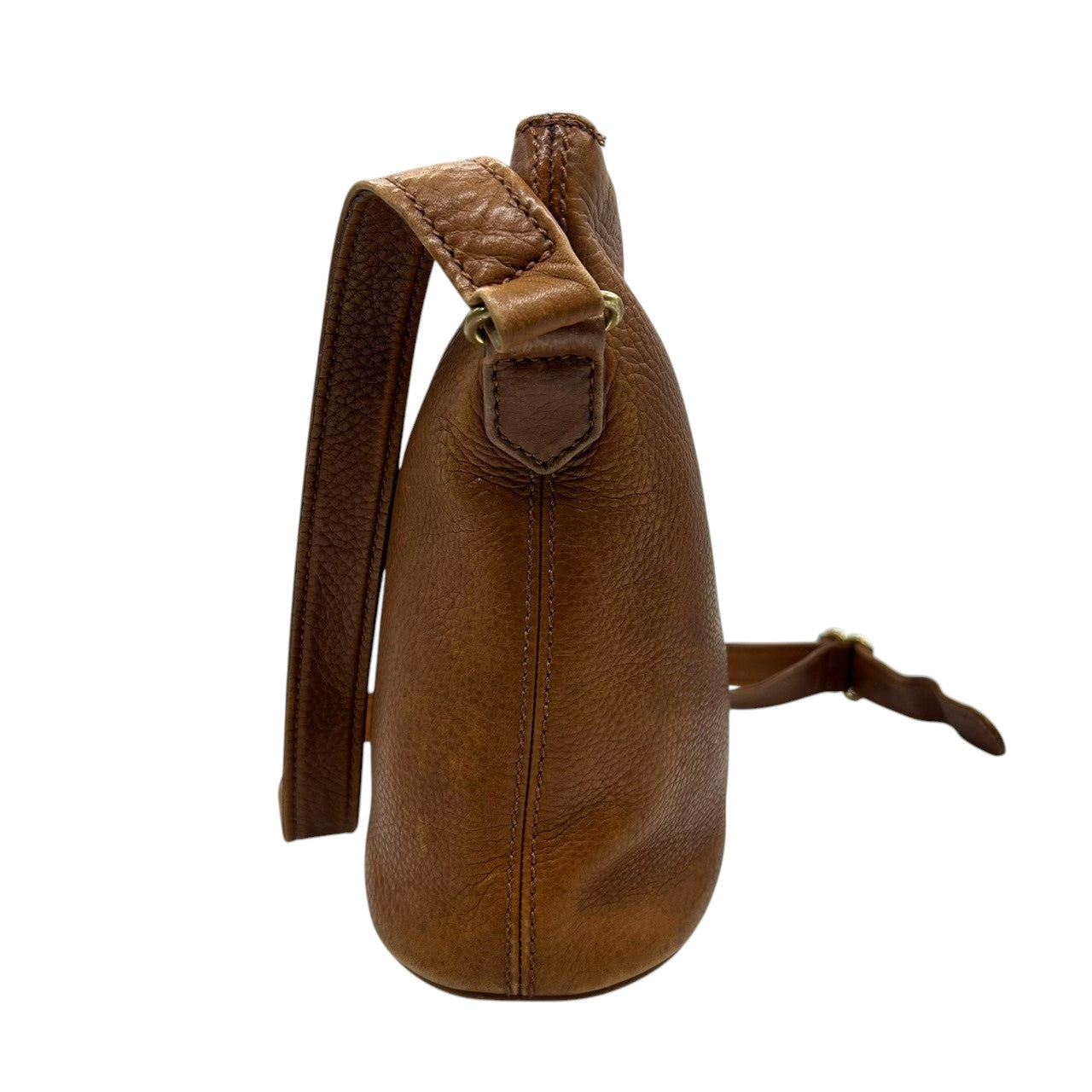 オールドコーチ ショルダーバッグ 4907 ヴィンテージ グラブタンレザー 本革 ブラウン バケツ型 斜め掛け可 レディース メンズ ユニセックス 90年代 USA製 クラシックデザイン チャーム付き レトロ COACH vintage s53