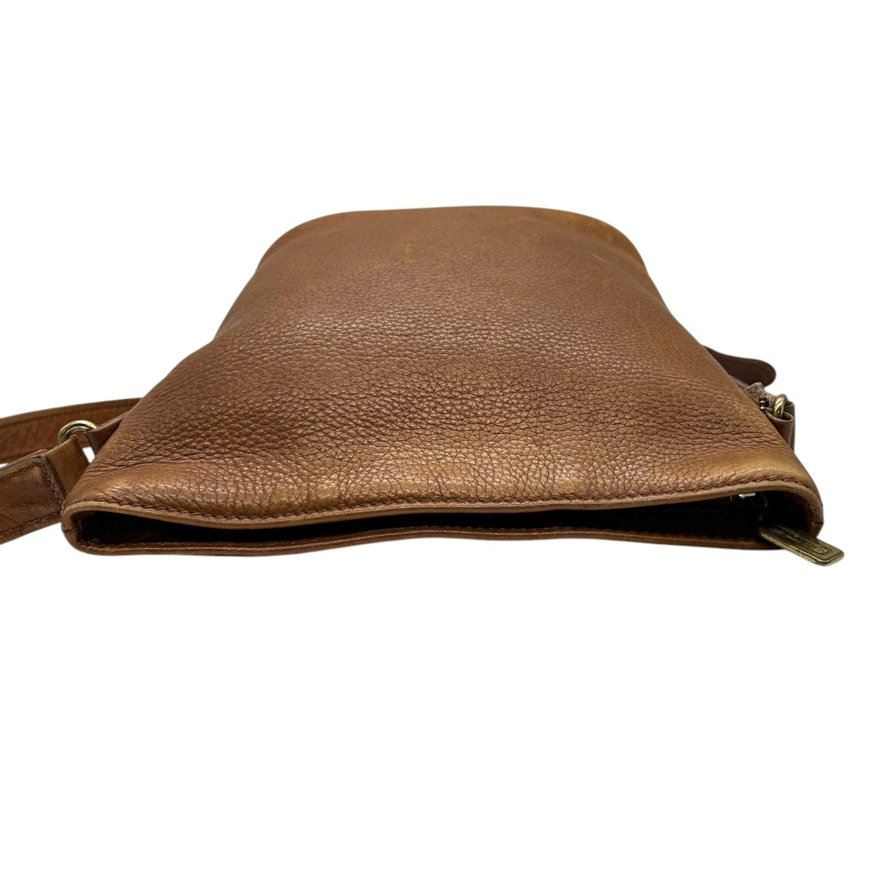 オールドコーチ ショルダーバッグ 4907 ヴィンテージ グラブタンレザー 本革 ブラウン バケツ型 斜め掛け可 レディース メンズ ユニセックス 90年代 USA製 クラシックデザイン チャーム付き レトロ COACH vintage s53