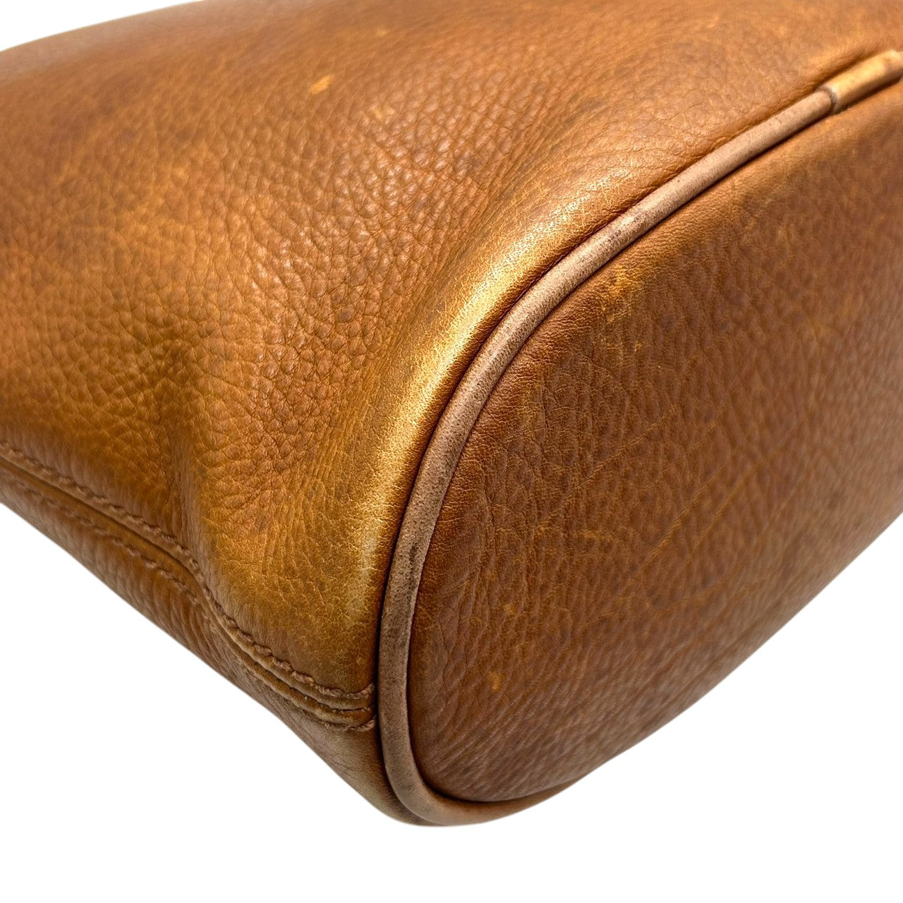 オールドコーチ ショルダーバッグ 4907 ヴィンテージ グラブタンレザー 本革 ブラウン バケツ型 斜め掛け可 レディース メンズ ユニセックス 90年代 USA製 クラシックデザイン チャーム付き レトロ COACH vintage s53