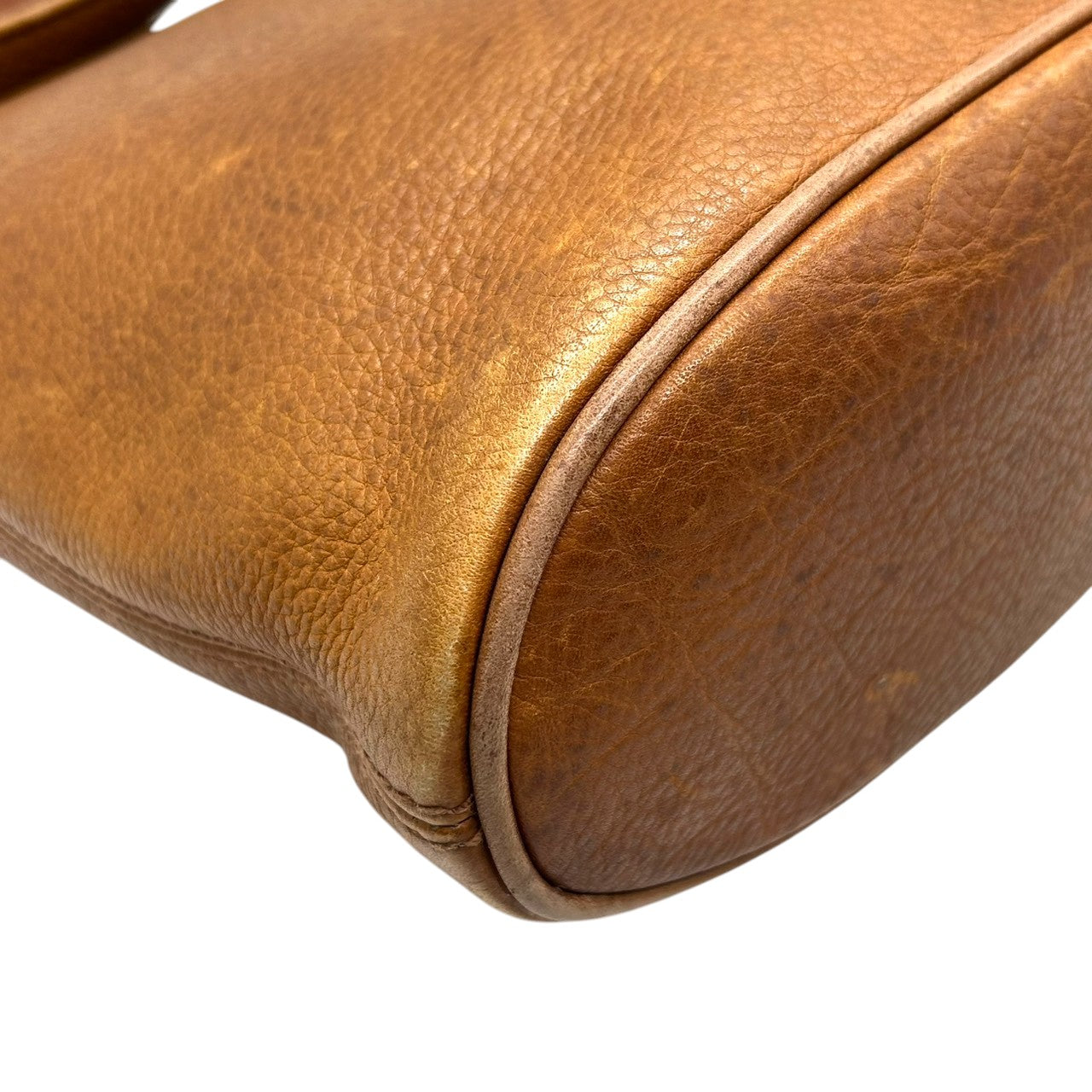 オールドコーチ ショルダーバッグ 4907 ヴィンテージ グラブタンレザー 本革 ブラウン バケツ型 斜め掛け可 レディース メンズ ユニセックス 90年代 USA製 クラシックデザイン チャーム付き レトロ COACH vintage s53