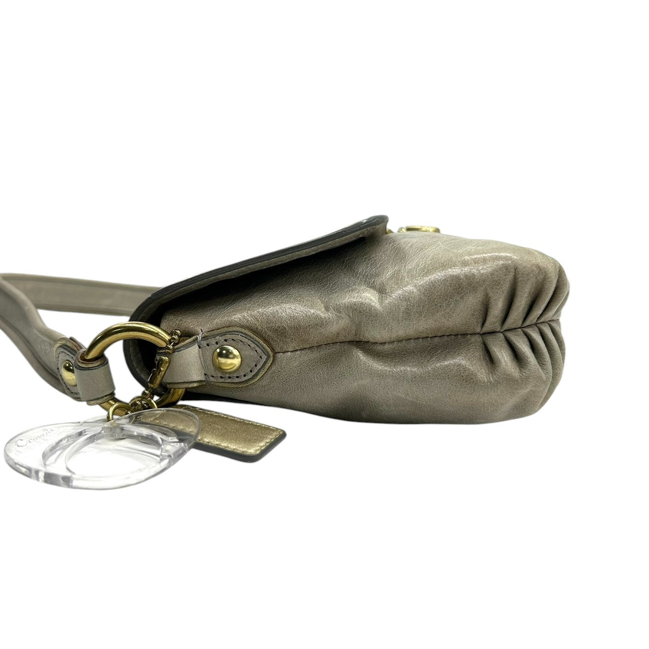 コーチ COACH ショルダーバッグ ハンドバッグ 肩掛け 2WAY レザー 本革 グレー系 ゴールド金具 レディース D1182-18160 斜め掛け可 エレガント クラシック カジュアル 通勤通学 普段使い s63