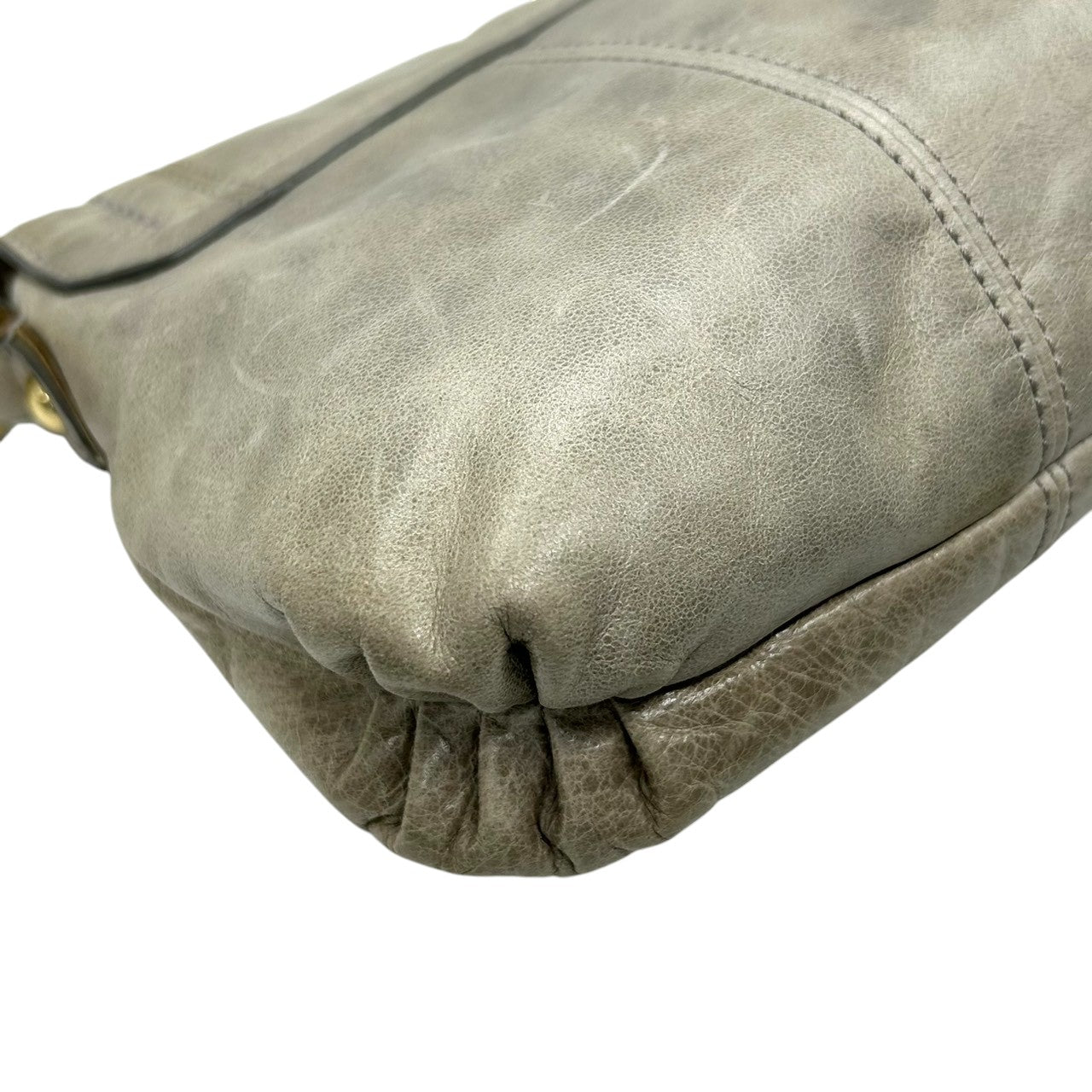 コーチ COACH ショルダーバッグ ハンドバッグ 肩掛け 2WAY レザー 本革 グレー系 ゴールド金具 レディース D1182-18160 斜め掛け可 エレガント クラシック カジュアル 通勤通学 普段使い s63