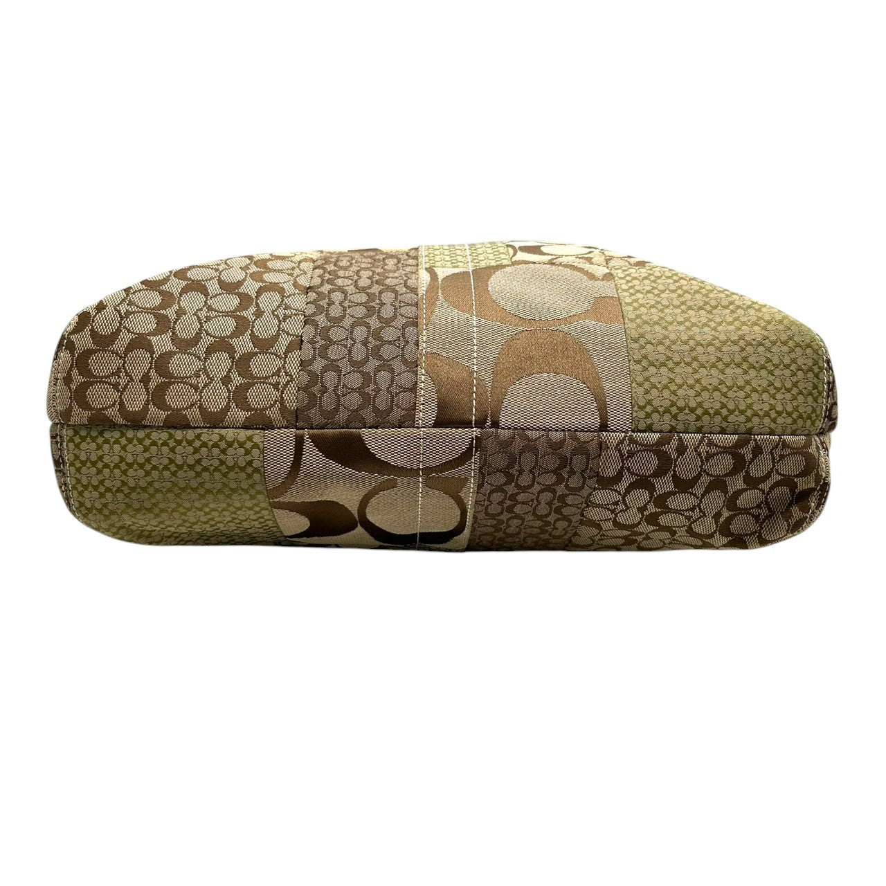 【未使用級】 COACH コーチ トートバッグ 10089 パッチワーク シグネチャー キャンバス 型押しレザー ブラウン A4収納可 大容量 ワンショルダー 肩掛け レディース ハンドバッグ チャーム付き エレガント クラシックデザイン s67