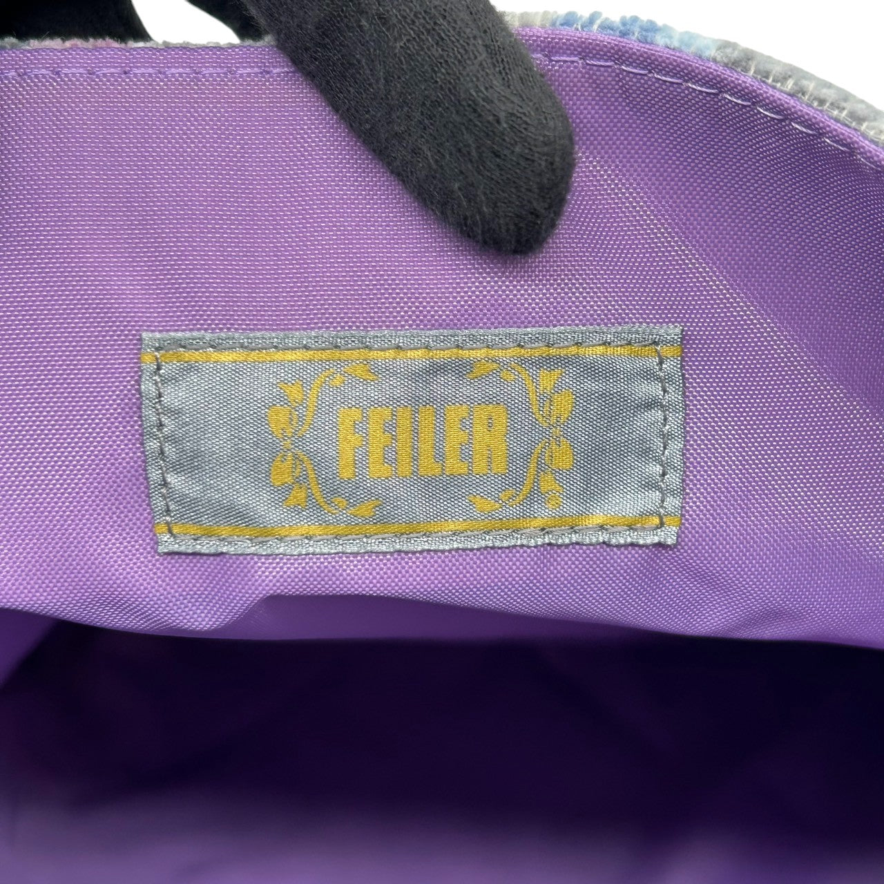 【未使用級】 FEILER ローランサン フェイラー トートバッグ シェニール織 花柄 ローズ グレー A4収納可 大容量 肩掛け ワンショルダー レディース ハンドバッグ エレガント フェミニン 上品 軽量 お出かけ デイリーユース クリーニング済み s21