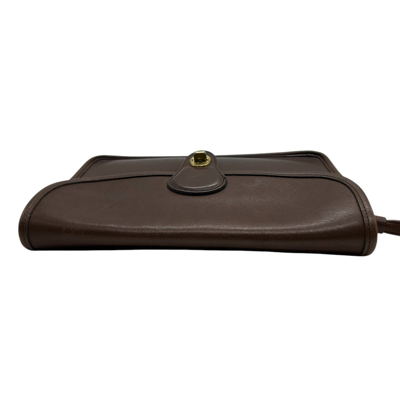 COACH オールドコーチ 2WAY ショルダーバッグ 9971 ヴィンテージ グラブタンレザー 本革 ブラウン ターンロック クラッチバッグ レディース USA製 90年代 クラシックデザイン フラップ レトロ s4