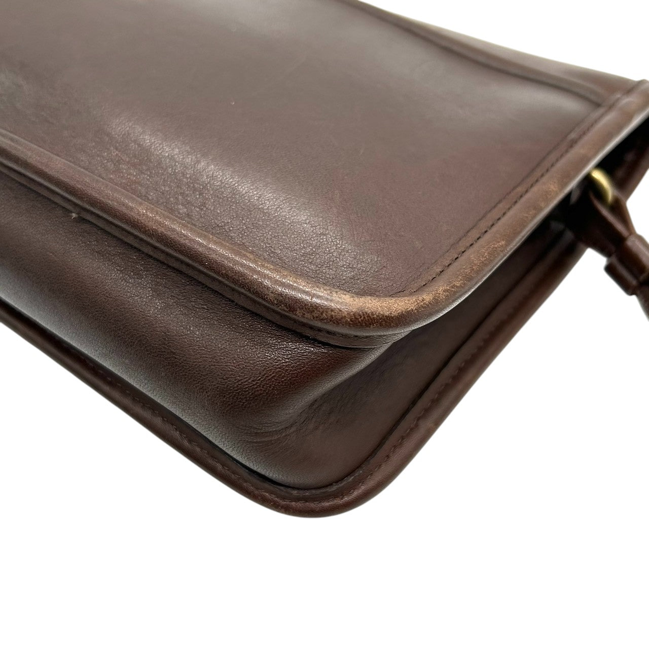 COACH オールドコーチ 2WAY ショルダーバッグ 9971 ヴィンテージ グラブタンレザー 本革 ブラウン ターンロック クラッチバッグ レディース USA製 90年代 クラシックデザイン フラップ レトロ s4