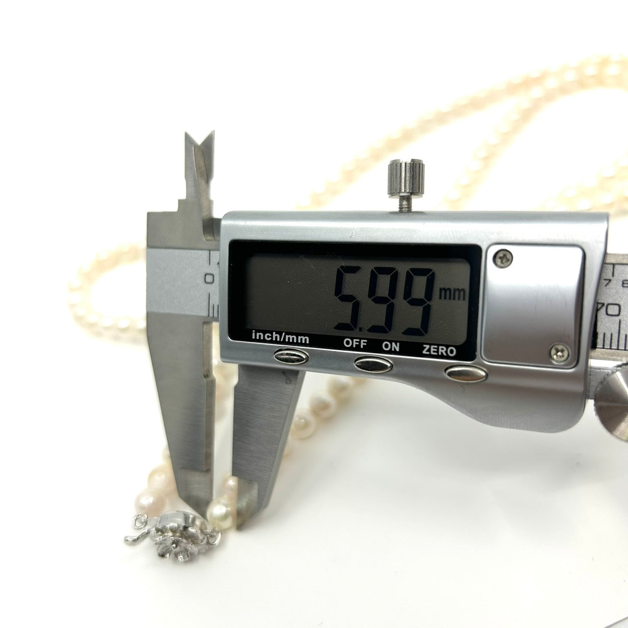 美品 本真珠 あこや パール 二連ネックレス SILVER刻印 花 フラワー モチーフ クラスプ ホワイト系 真珠 アクセサリー エレガント フォーマル 冠婚葬祭 I3