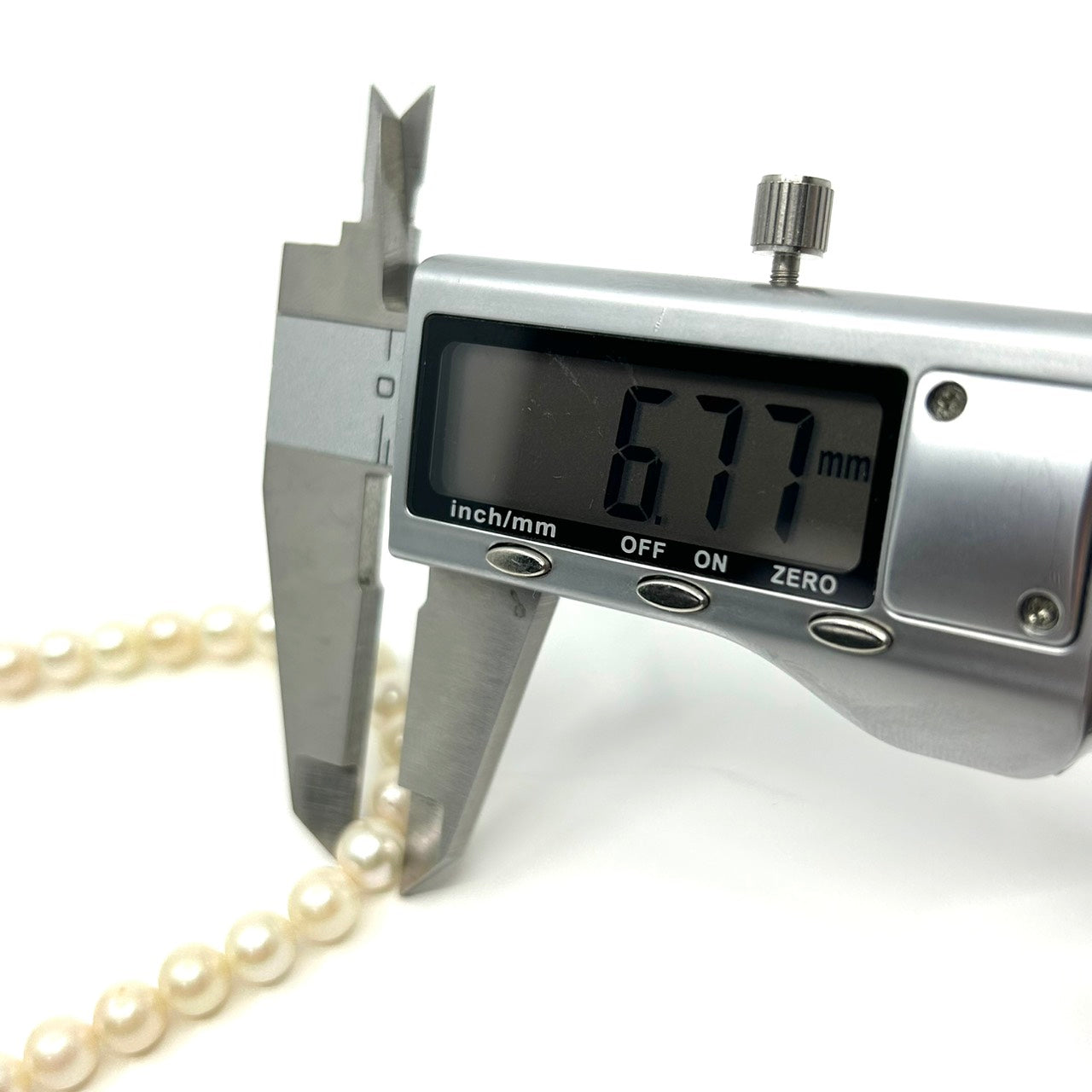 未使用 美品 あこや真珠 本真珠 パール 一連ネックレス SILVER刻印 オーバル クラスプ ホワイト系 真珠 アクセサリー エレガント フォーマル 冠婚葬祭 I3