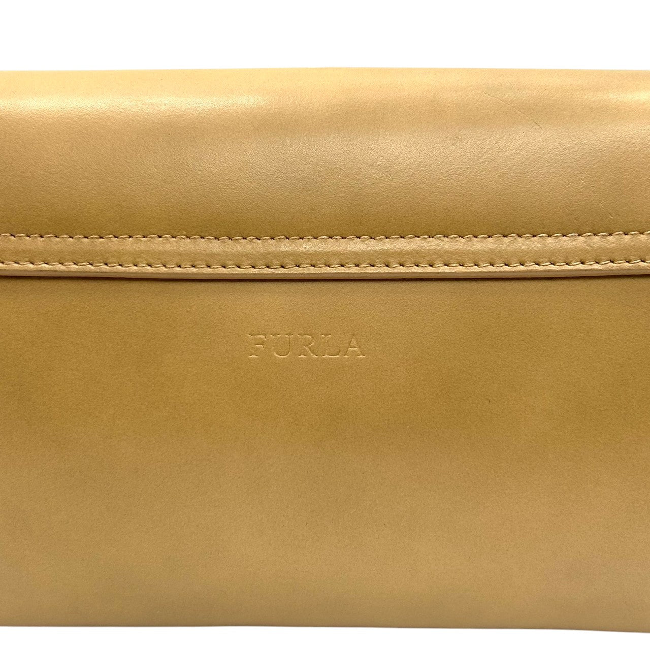 美品 フルラ FURLA ショルダーバッグ レザー ベージュ リボン 斜め掛け可 ワンショルダー エレガント 上品 イタリア製 フォーマル カジュアル デイリーユース シンプル クラシック レディース 大人 スタイリッシュ 自立可 U2