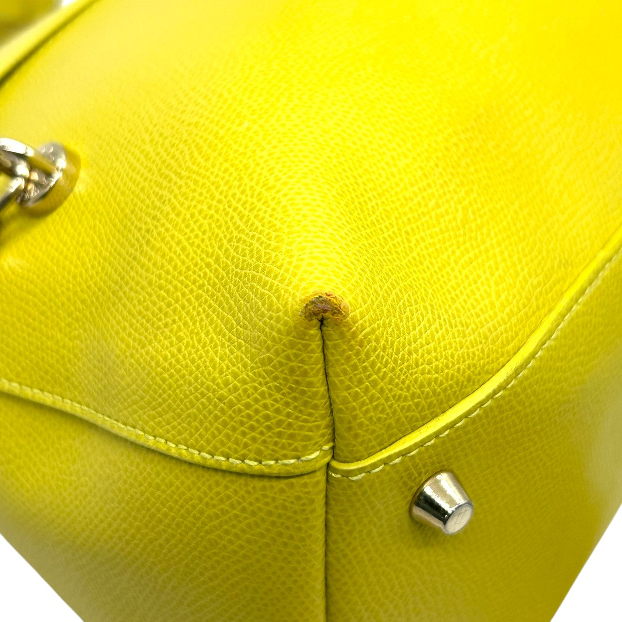 【美品】FURLA フルラ パイパー M 2way ハンドバッグ ショルダーバッグ ドーム型 レザー 本革 イエロー 黄色 ゴールド金具 斜め掛け可 レディース エレガント フォーマル カジュアル 通勤 自立可 G1