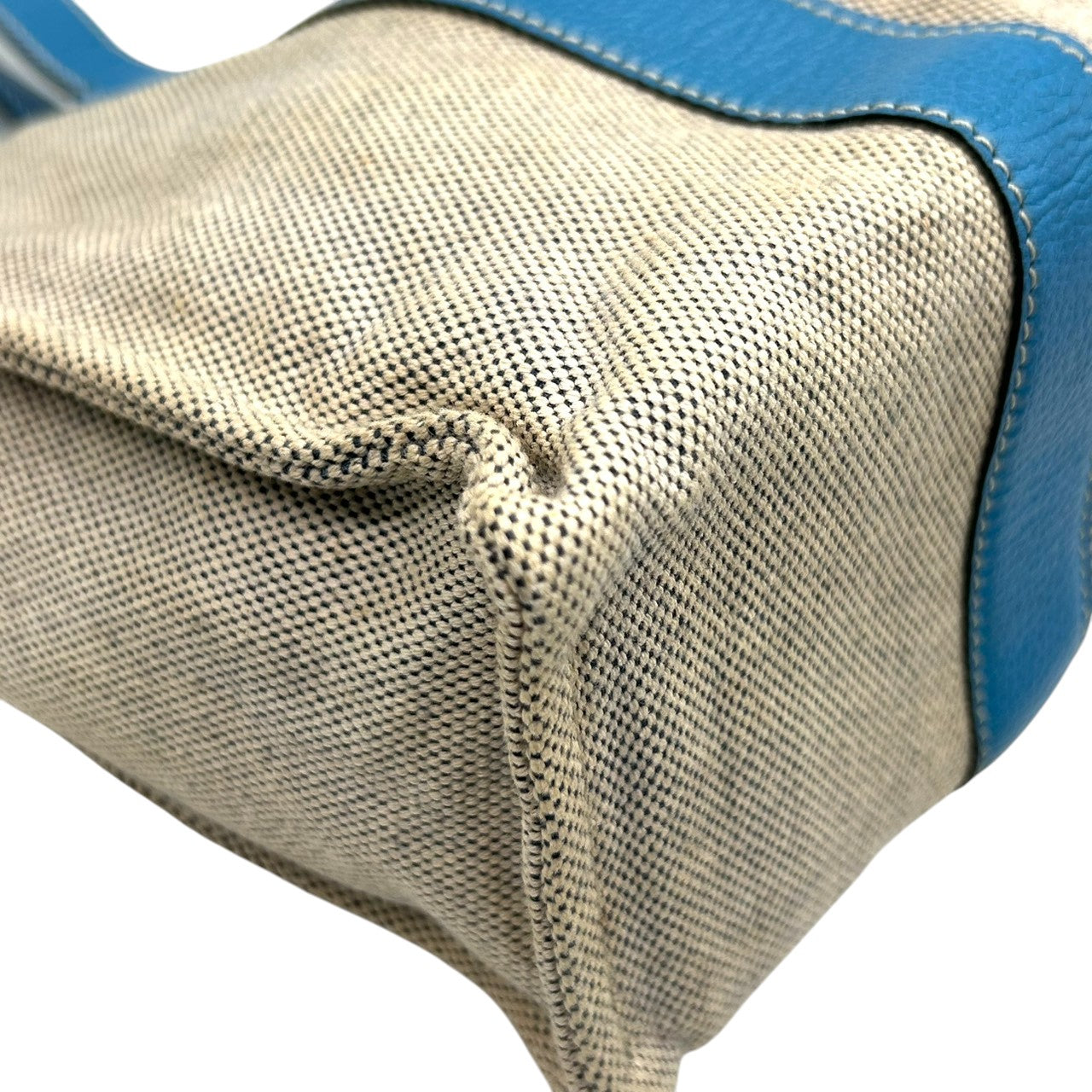 ロイヤルハイネス トートバッグ ハンドバッグ ワンショルダー キャンバス レザー バイカラー ベージュ ブルー レディース A4収納可 エレガント 通勤通学 デイリーユース ファッションアイテム おしゃれ イタリア製 自立可 U9