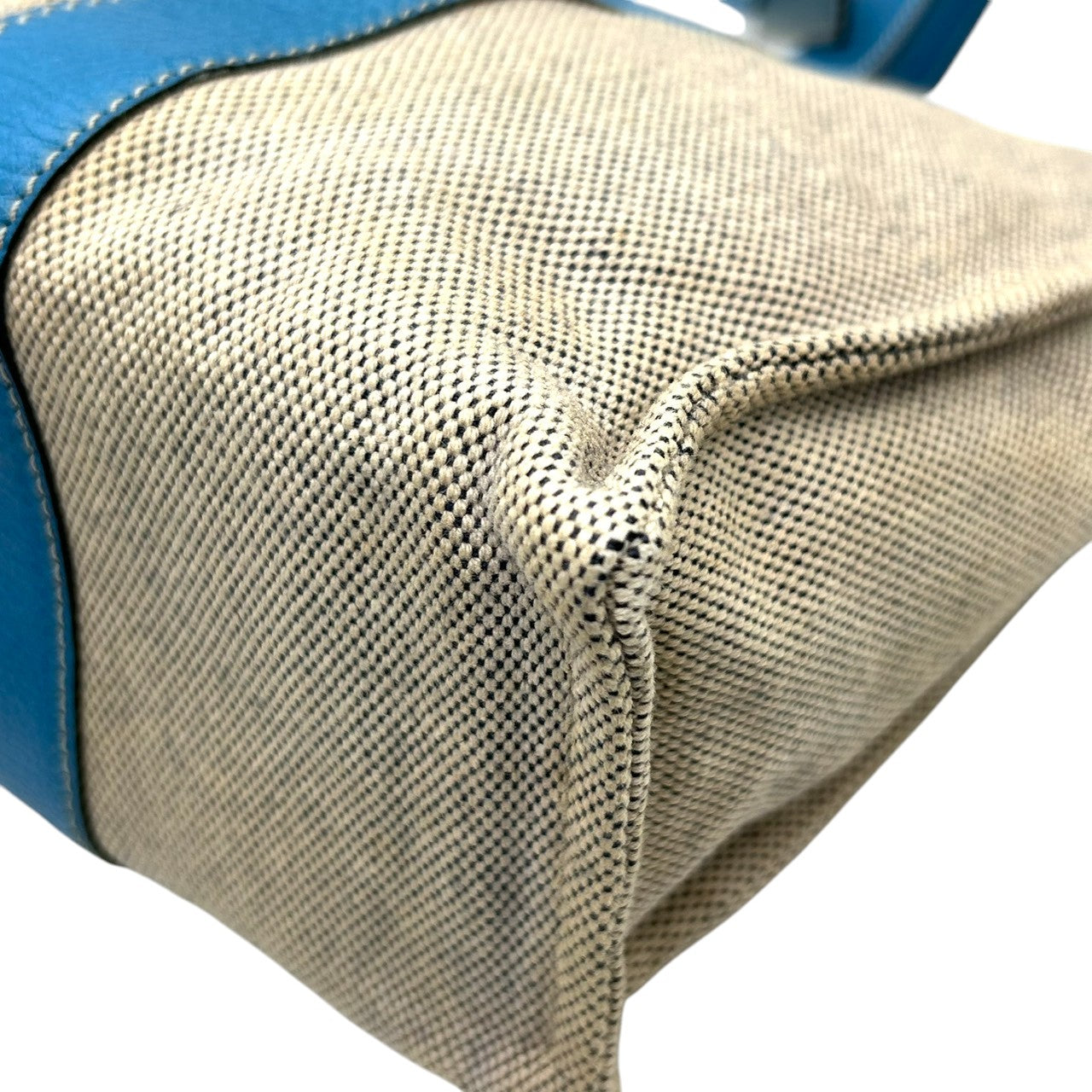 ロイヤルハイネス トートバッグ ハンドバッグ ワンショルダー キャンバス レザー バイカラー ベージュ ブルー レディース A4収納可 エレガント 通勤通学 デイリーユース ファッションアイテム おしゃれ イタリア製 自立可 U9