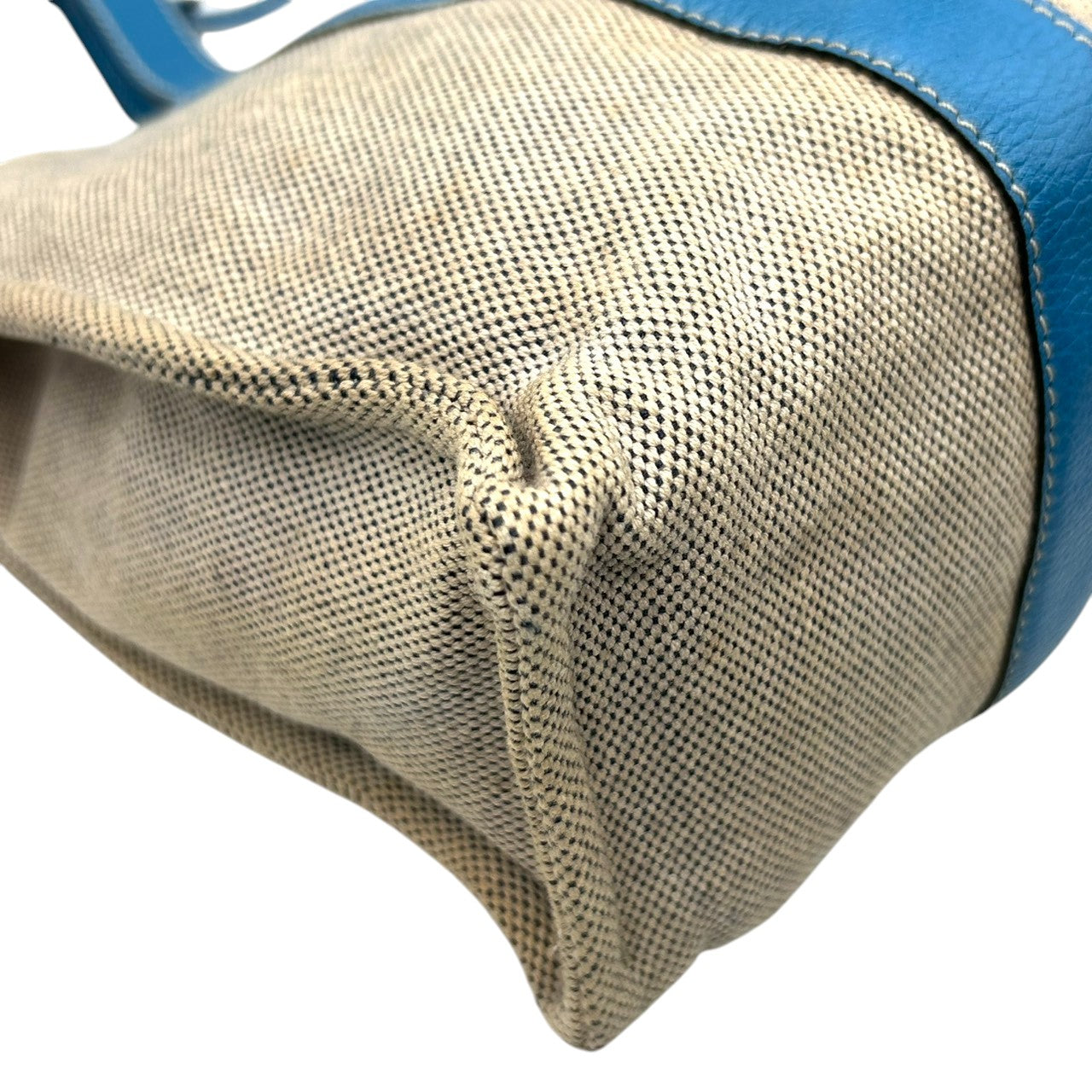 ロイヤルハイネス トートバッグ ハンドバッグ ワンショルダー キャンバス レザー バイカラー ベージュ ブルー レディース A4収納可 エレガント 通勤通学 デイリーユース ファッションアイテム おしゃれ イタリア製 自立可 U9