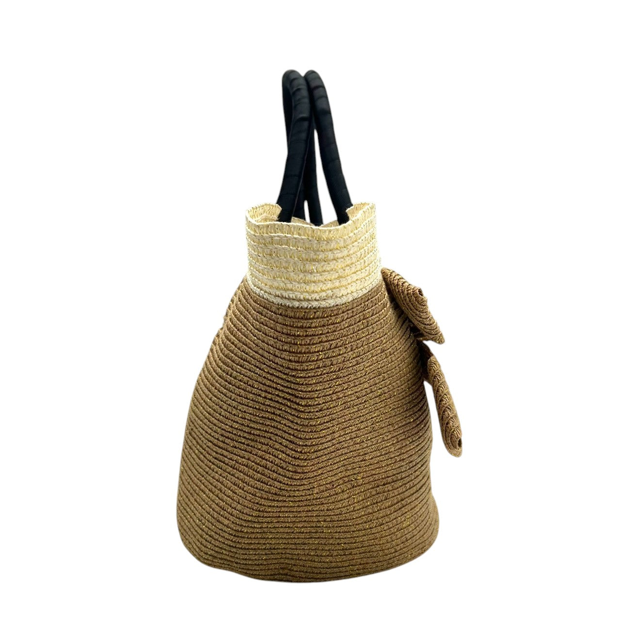 【ほぼ新品】アンテプリマミスト かごバッグ トート ストローバッグ 大きなリボン ブラウン ブラック レディース 夏 サマーバッグ 浴衣 リゾート デート フェミニン ガーリー 大人可愛い ANTEPRIMA MISTO 軽量 自立可 s63