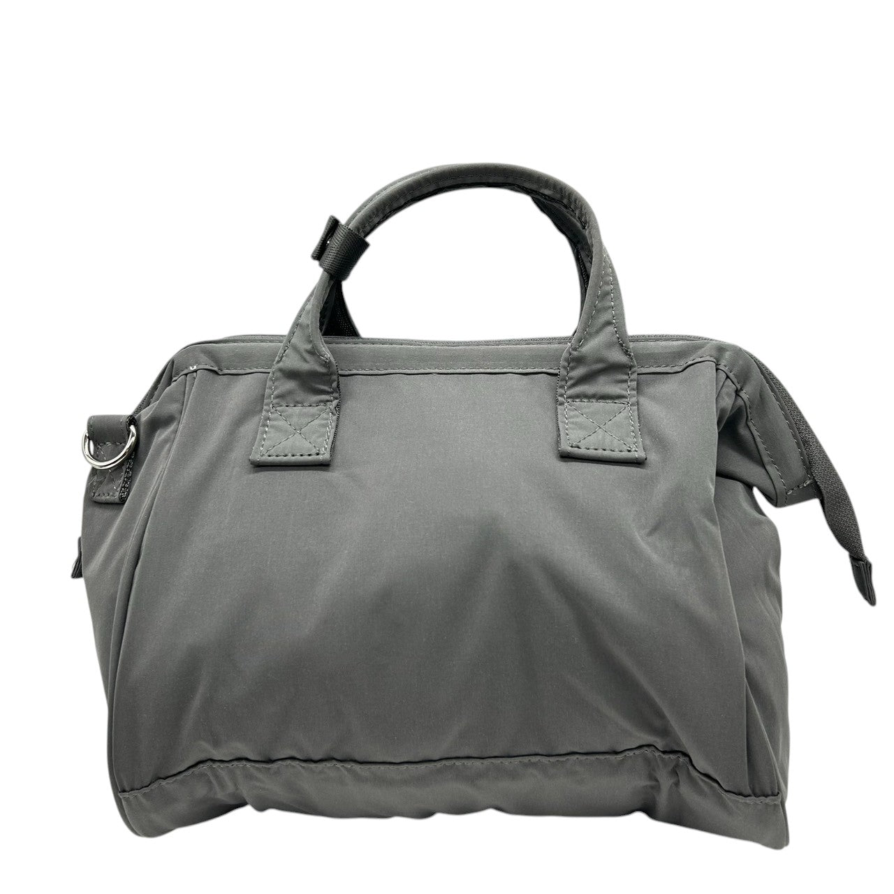 【ほぼ新品】anello アネロ×SOU SOU コラボ 2WAY 口金ミニボストン ショルダーバッグ ハンドバッグ 数字柄 ナイロン グレー 斜め掛け可 大容量 軽量 レディース メンズ 旅行 デイリーユース 京都 s32