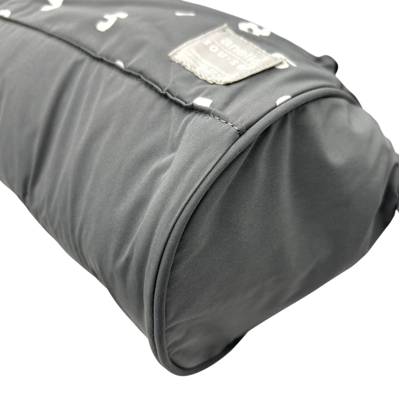 【ほぼ新品】anello アネロ×SOU SOU コラボ 2WAY 口金ミニボストン ショルダーバッグ ハンドバッグ 数字柄 ナイロン グレー 斜め掛け可 大容量 軽量 レディース メンズ 旅行 デイリーユース 京都 s32