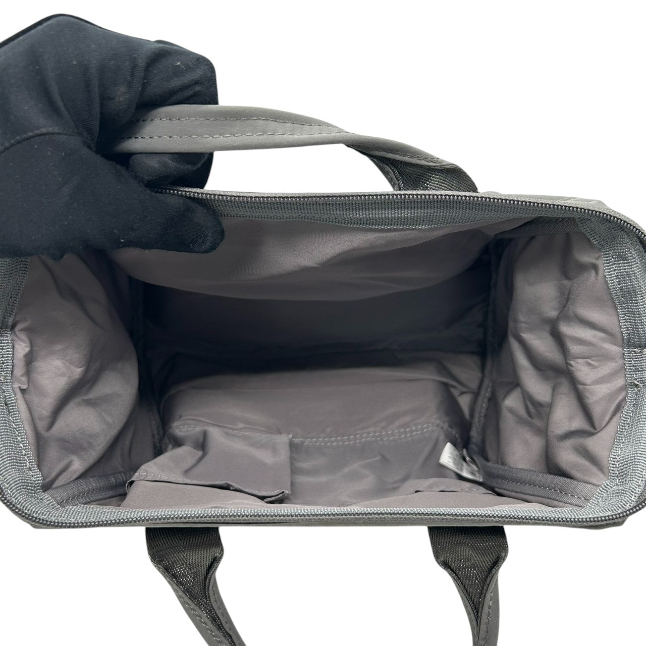 【ほぼ新品】anello アネロ×SOU SOU コラボ 2WAY 口金ミニボストン ショルダーバッグ ハンドバッグ 数字柄 ナイロン グレー 斜め掛け可 大容量 軽量 レディース メンズ 旅行 デイリーユース 京都 s32