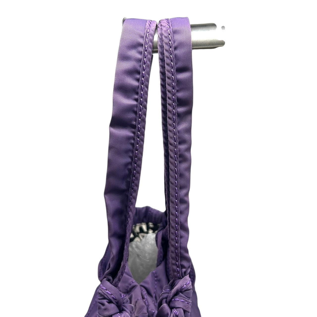 【美品】マークバイマークジェイコブス トートバッグ ハンドバッグ ワンショルダー キルティング ロゴ ナイロン パープル 紫 A4収納可 大容量 軽量 レディース 通勤 通学 マザーズバッグ WORKWEAR s32