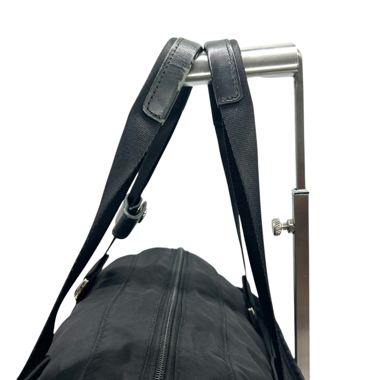 アニエスベー ボヤージュ 2WAY ボストンバッグ ハンドバッグ ショルダーバッグ ナイロン 黒 ロゴプレート A4可 大容量 軽量 斜め掛け可 レディース メンズ 旅行 ジム 出張 ビジネス マザーズバッグ agnes b. VOYAGE U4