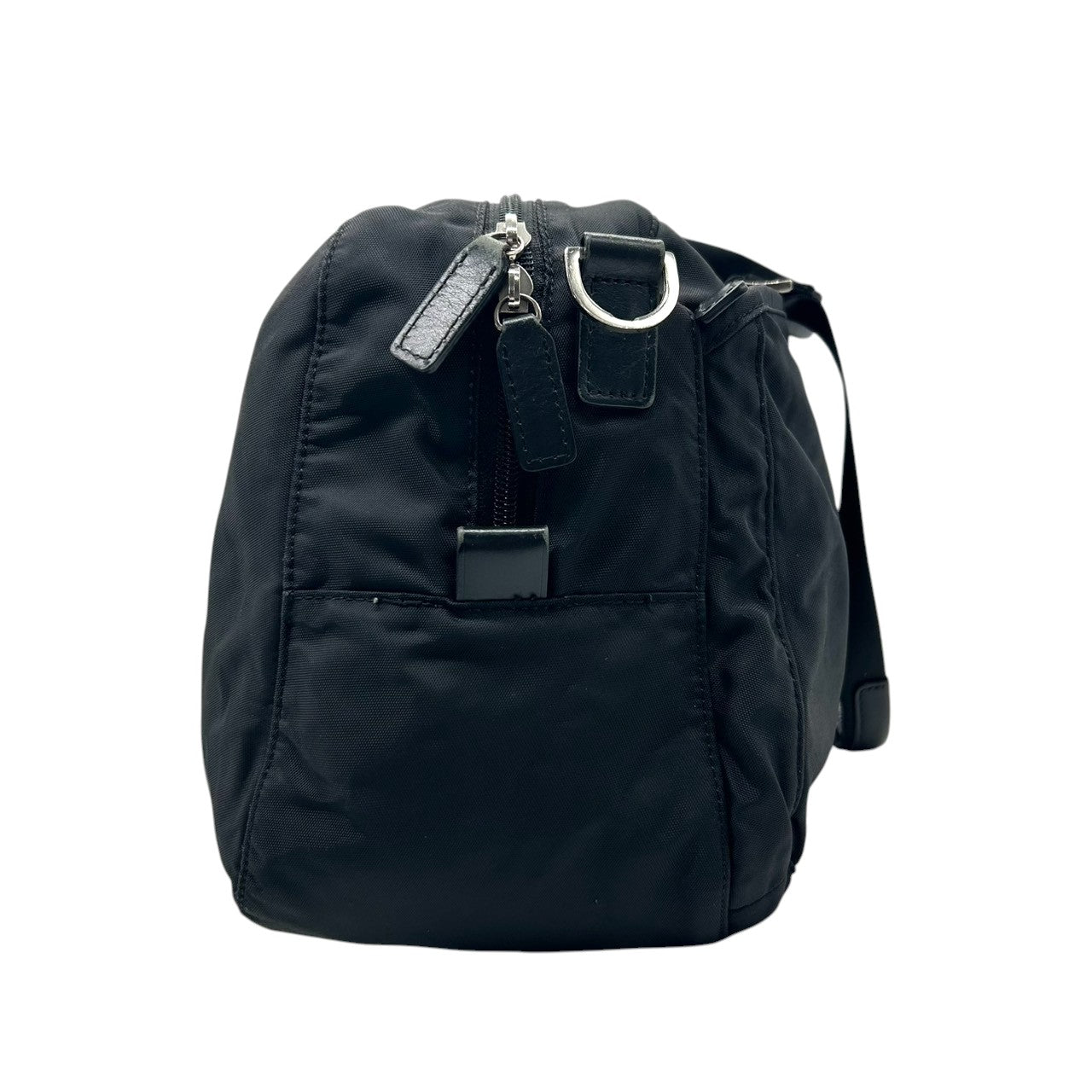 アニエスベー ボヤージュ 2WAY ボストンバッグ ハンドバッグ ショルダーバッグ ナイロン 黒 ロゴプレート A4可 大容量 軽量 斜め掛け可 レディース メンズ 旅行 ジム 出張 ビジネス マザーズバッグ agnes b. VOYAGE U4