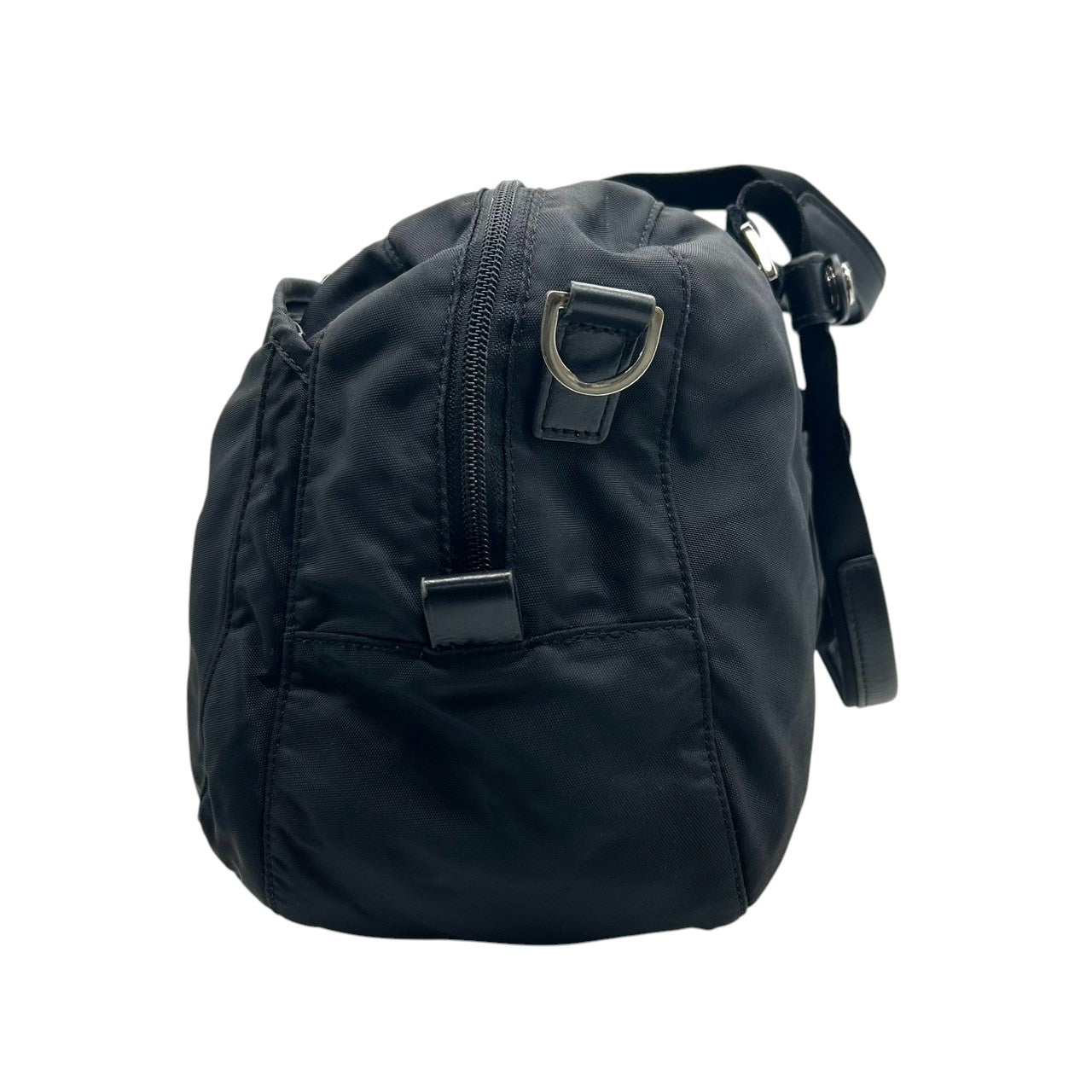 アニエスベー ボヤージュ 2WAY ボストンバッグ ハンドバッグ ショルダーバッグ ナイロン 黒 ロゴプレート A4可 大容量 軽量 斜め掛け可 レディース メンズ 旅行 ジム 出張 ビジネス マザーズバッグ agnes b. VOYAGE U4